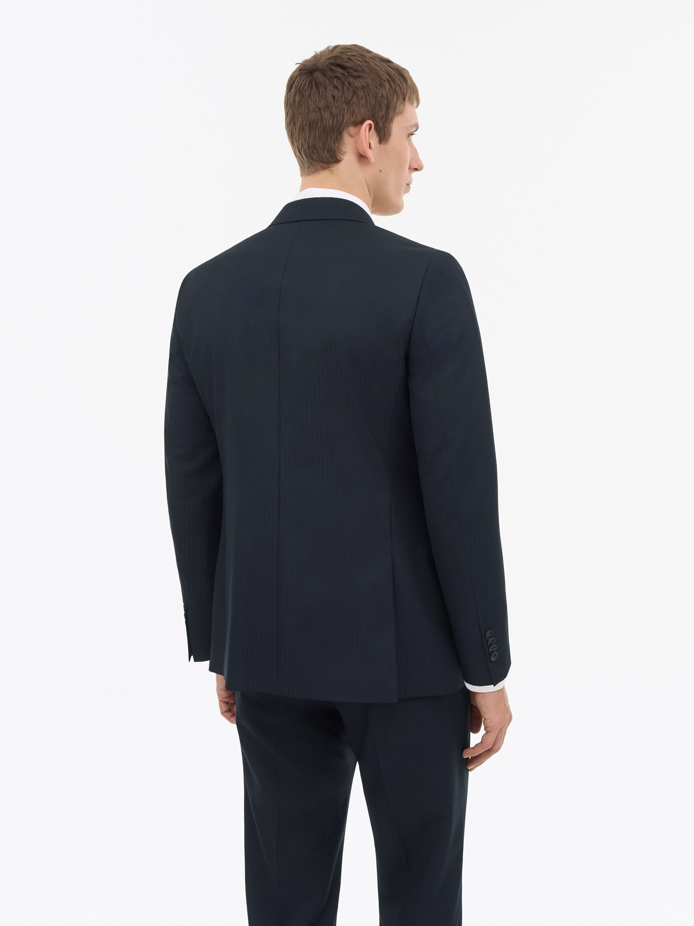 Joshwa Navy Blue Wool Suit