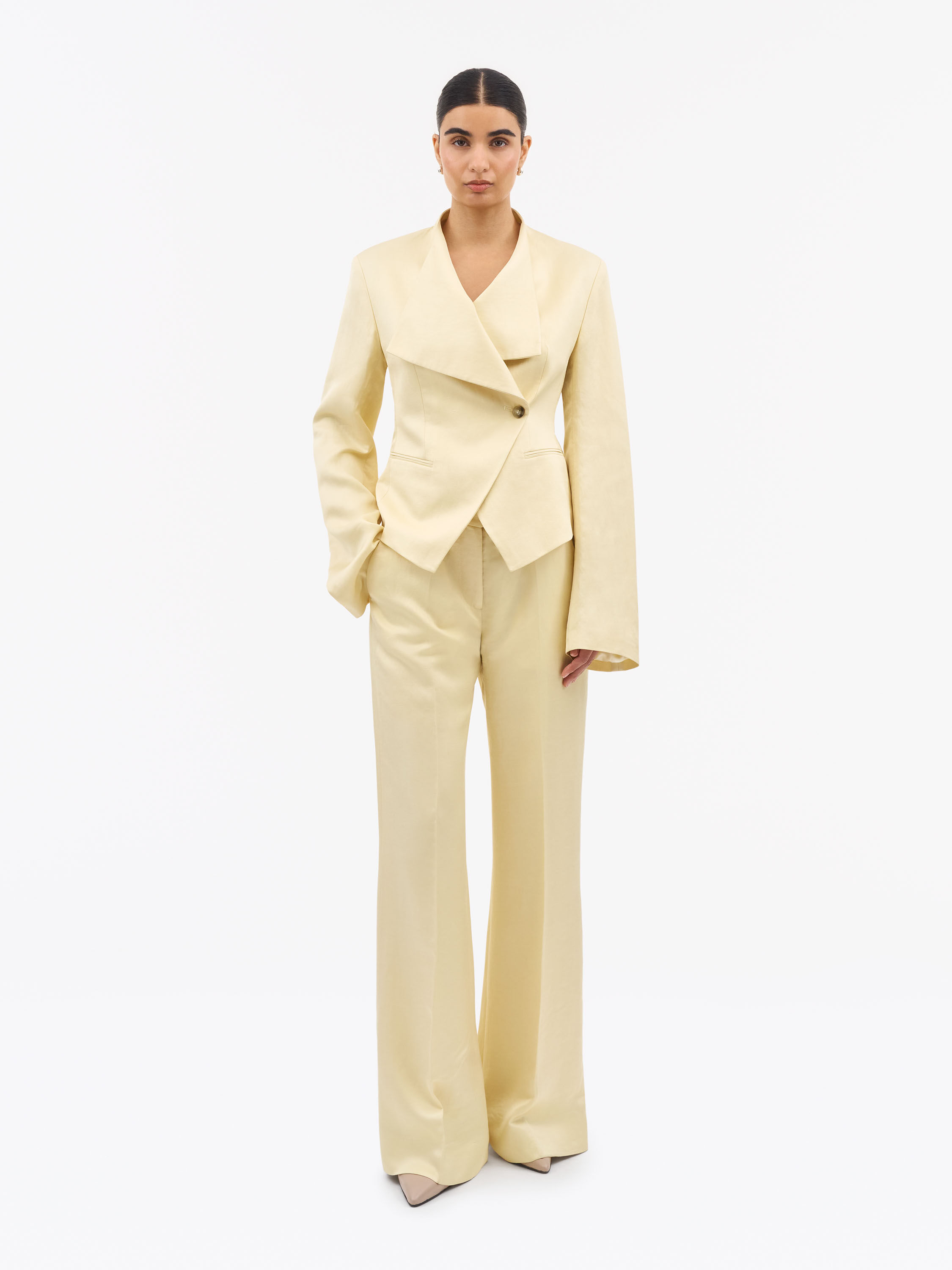 Audris Linen-Blend Suit