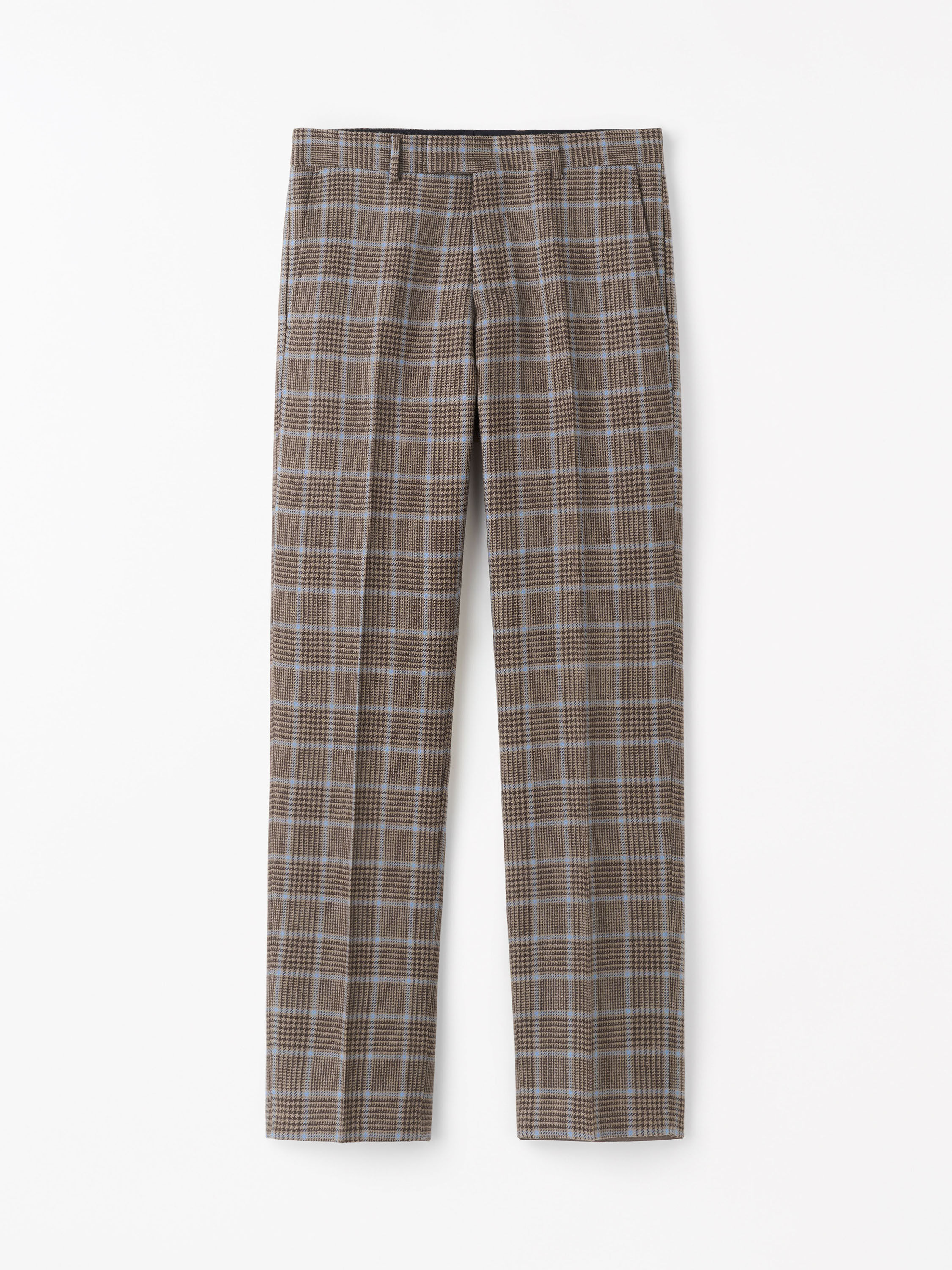 Tense Swedish Wool Plaid Trousers