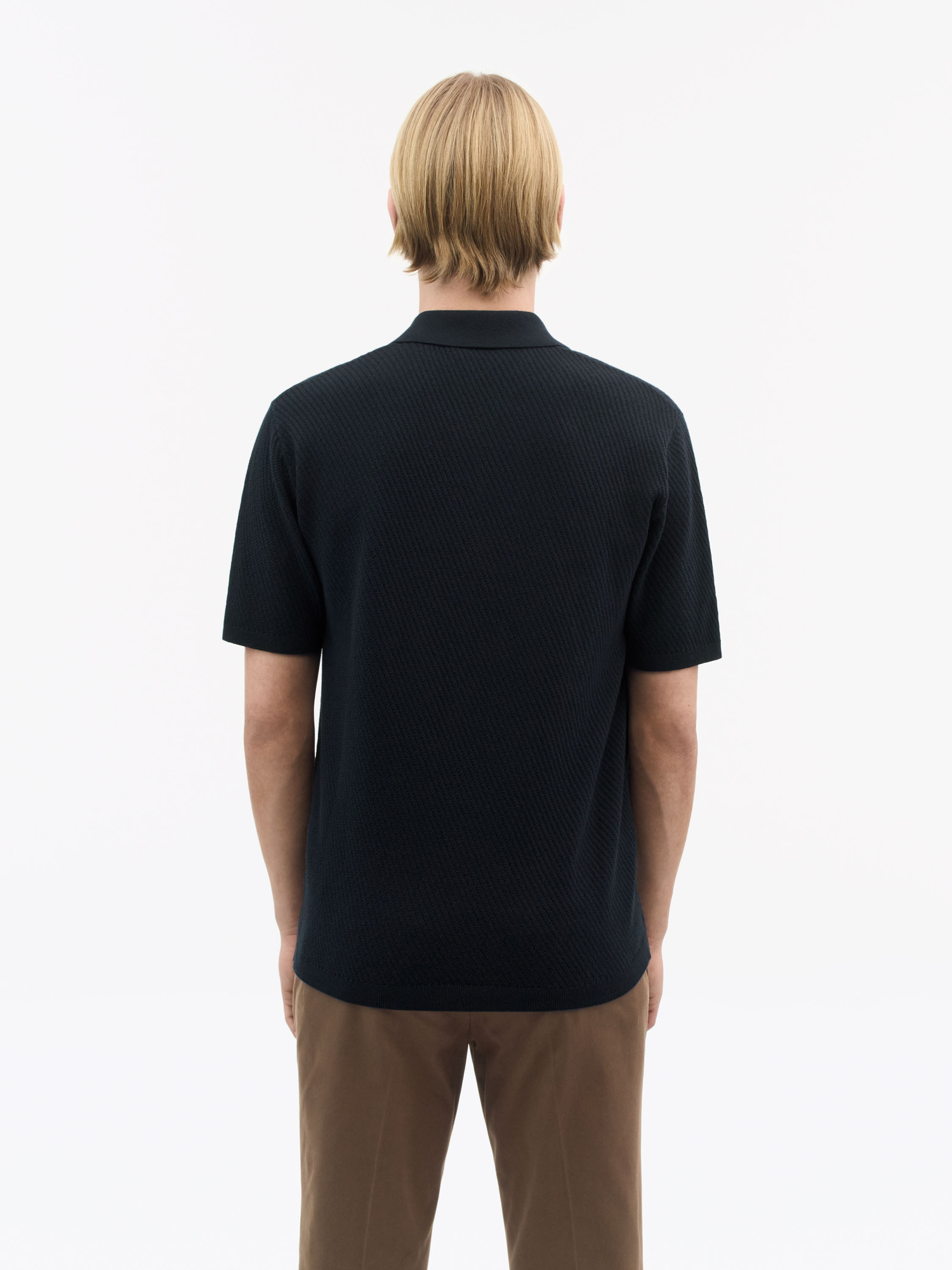 Reid Cashmere Cotton Polo