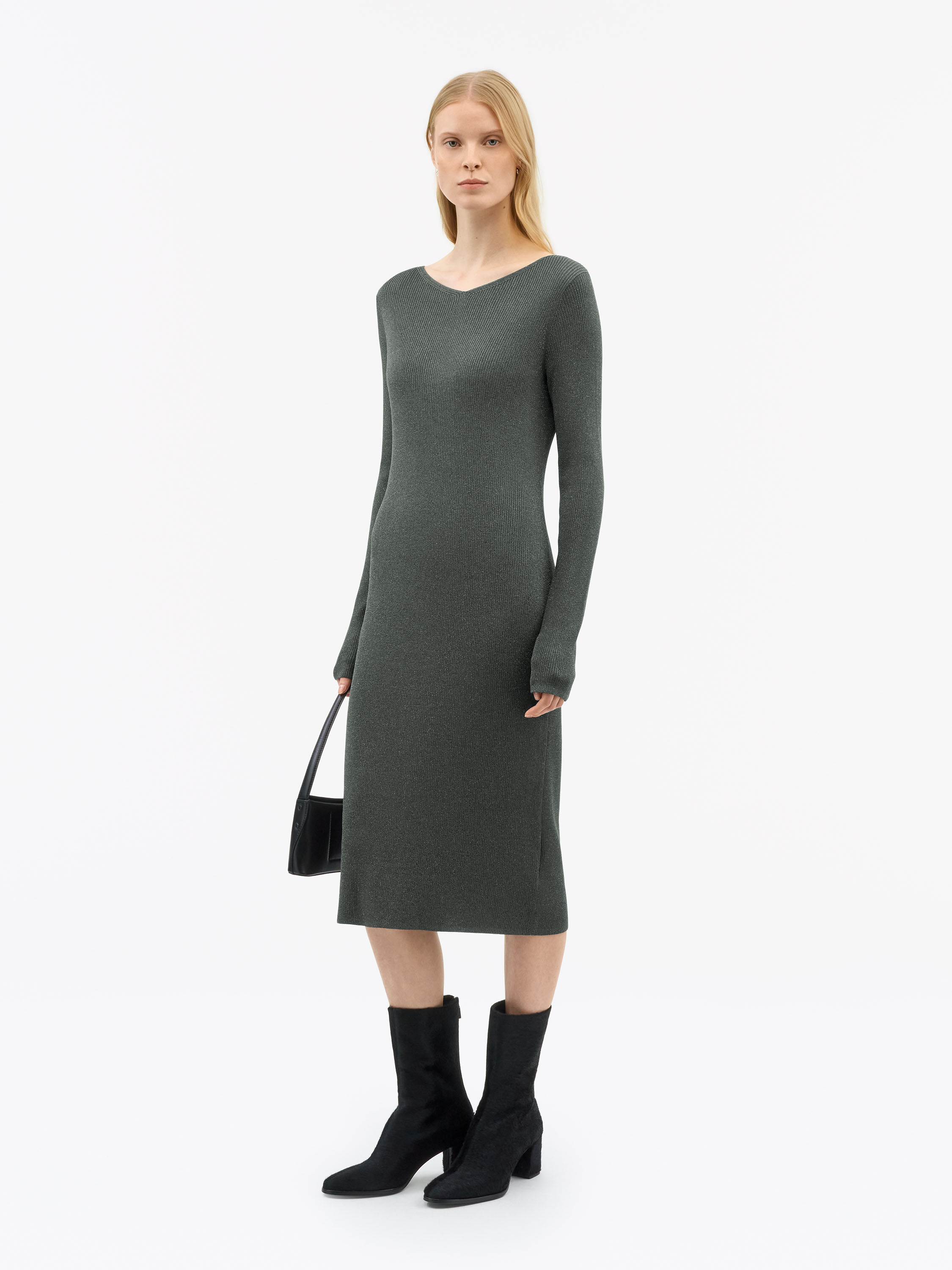 Poppie Knitted Lurex Dress