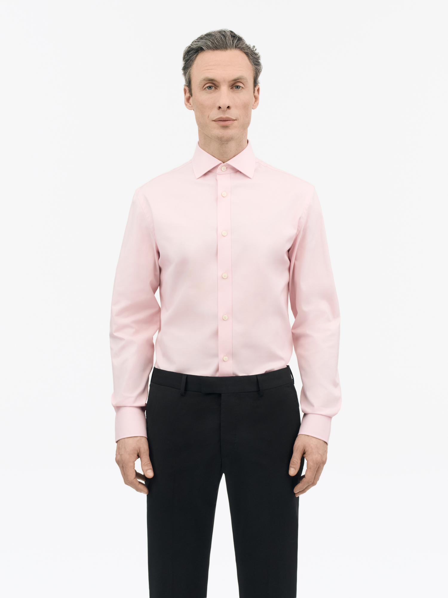 Adley C Slim-Fit Cutaway Cotton Shirt