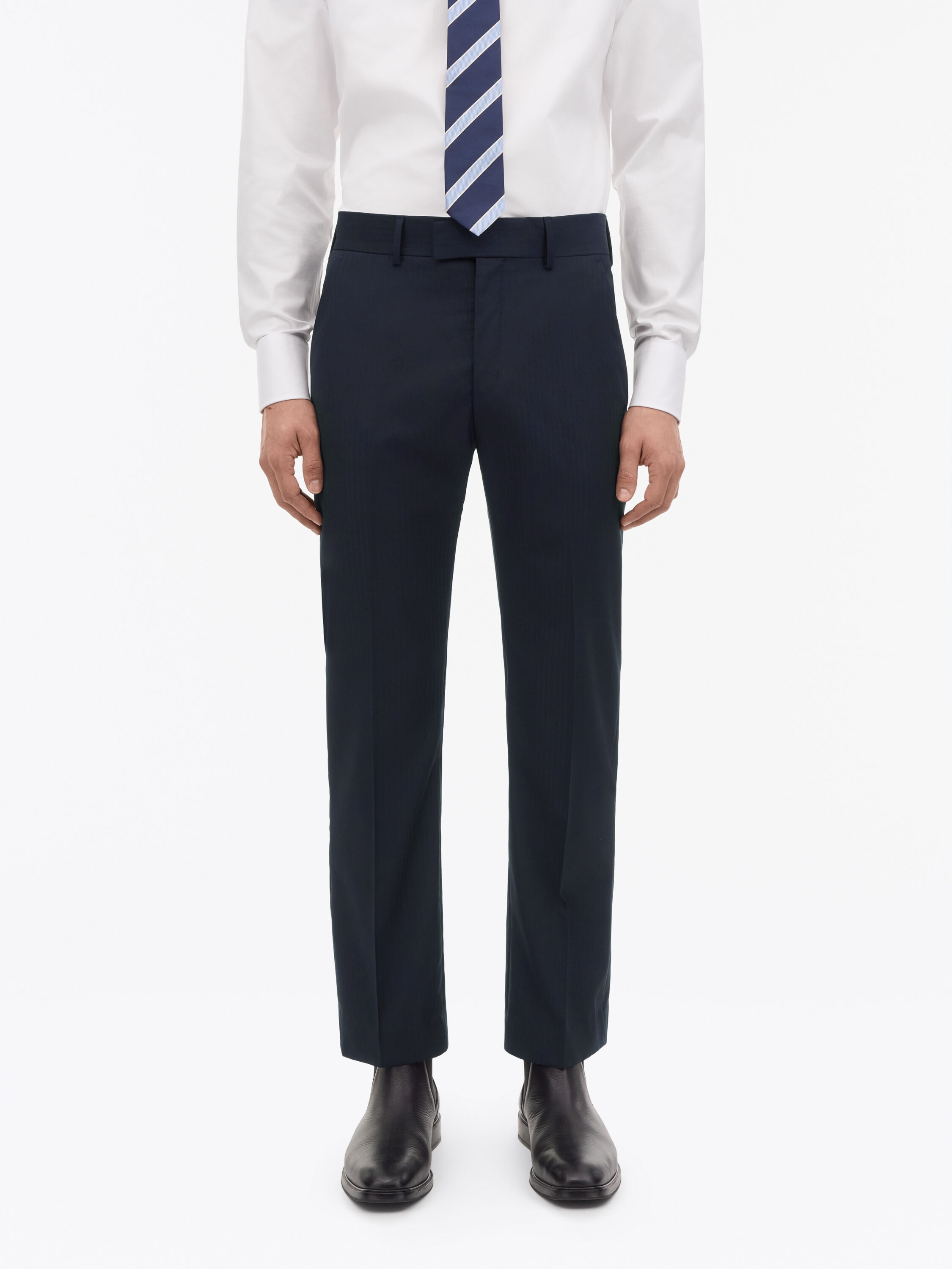 Joshwa Navy Blue Wool Suit