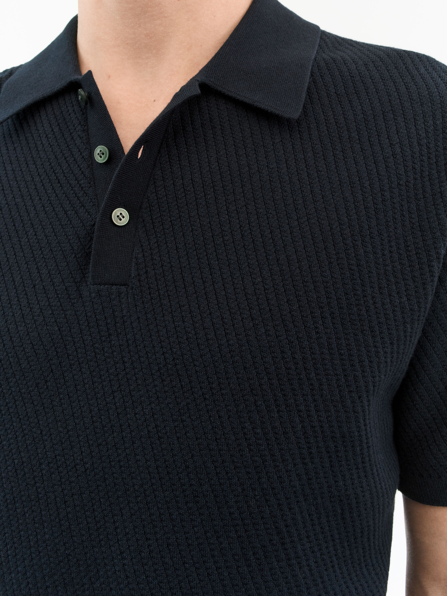 Reid Cashmere Cotton Polo