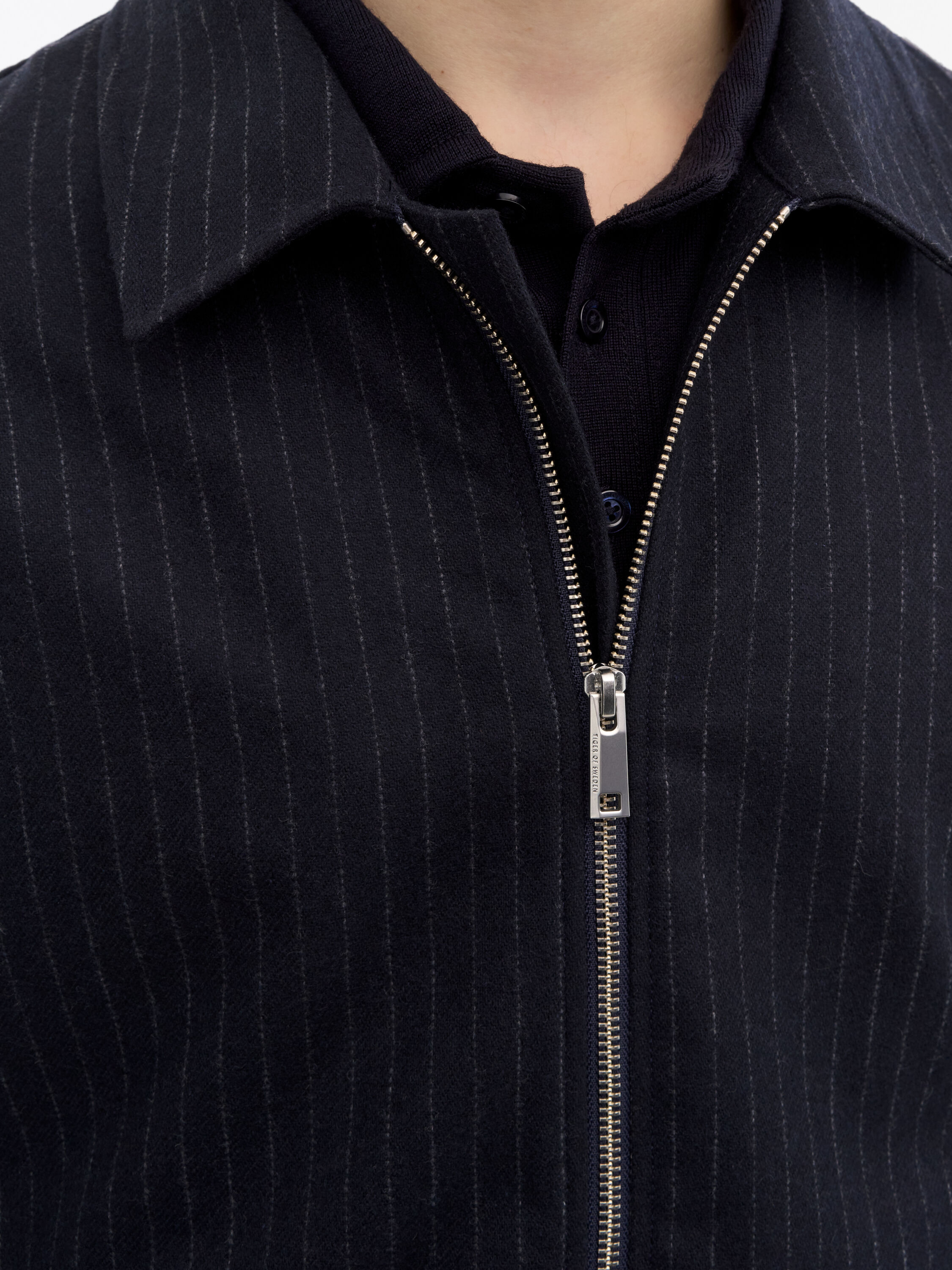 Barnaby C Pinstripe Shirt Jacket