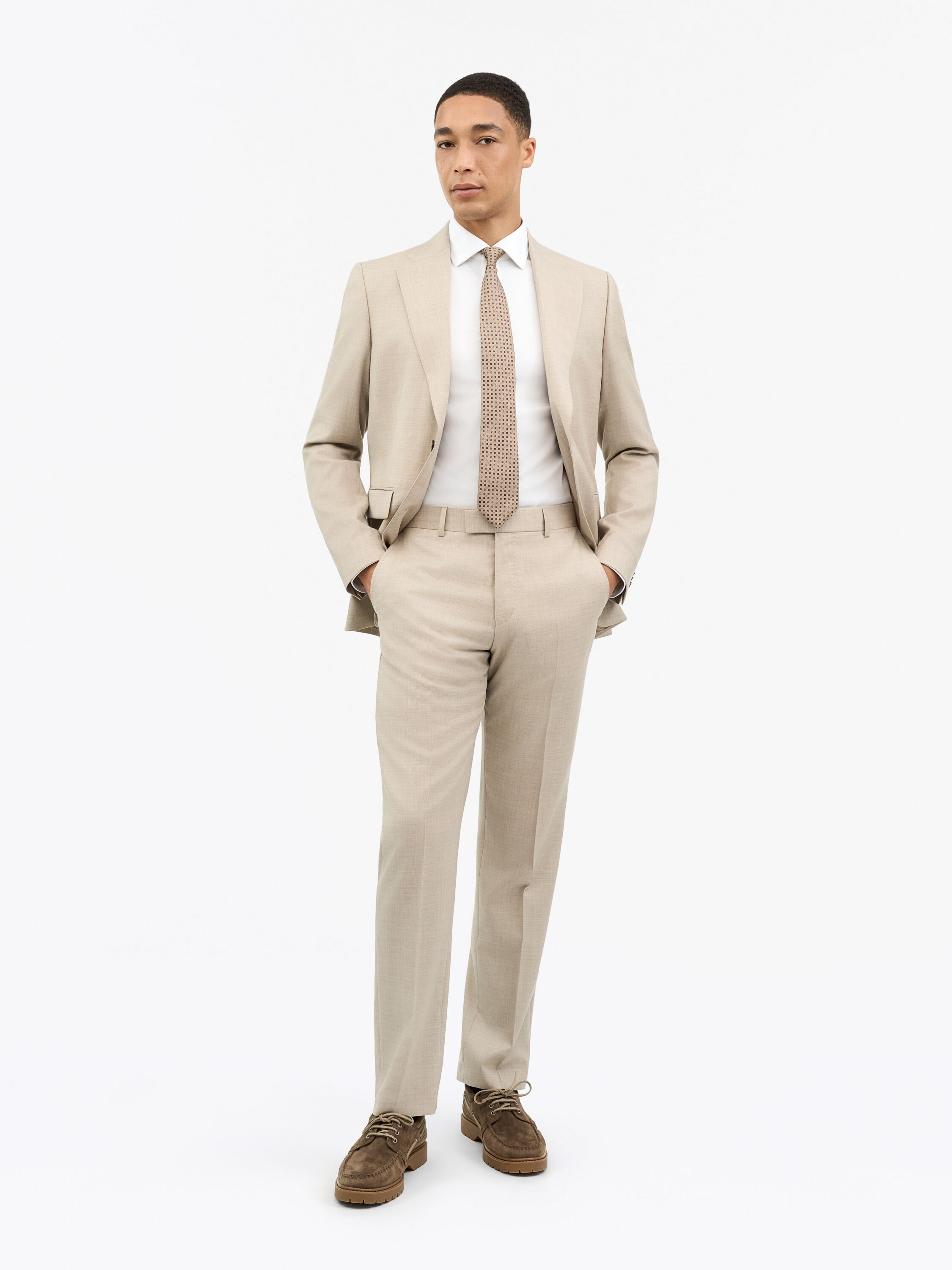 Tense Mid-Rise Wool Trousers