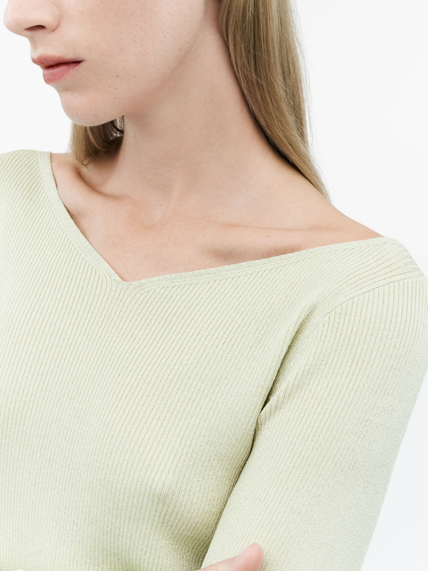 Sweetheart Neckline Alianna Sweater