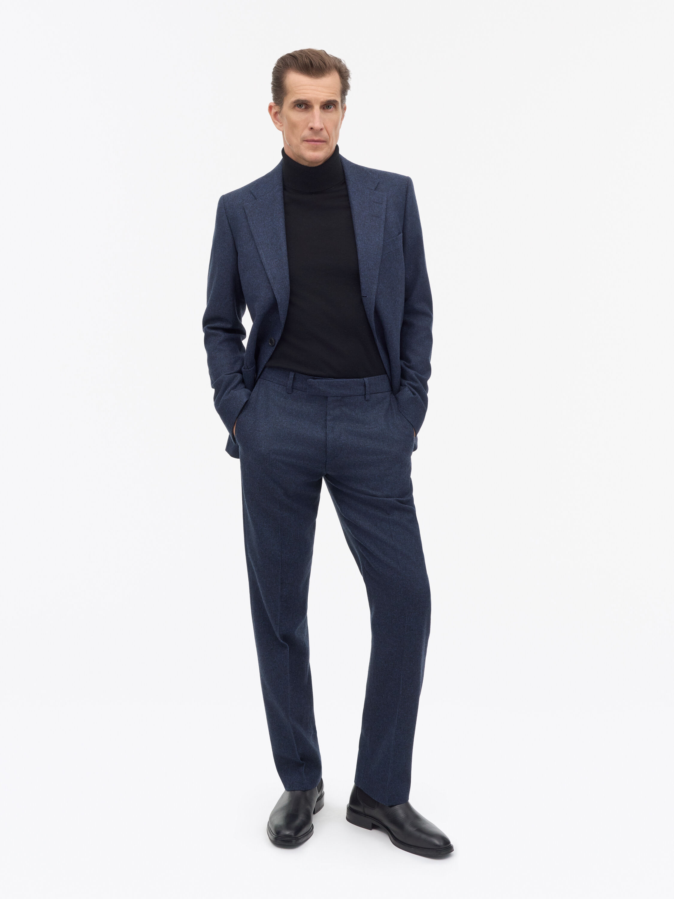 Tense Brushed Micro Wool Trousers