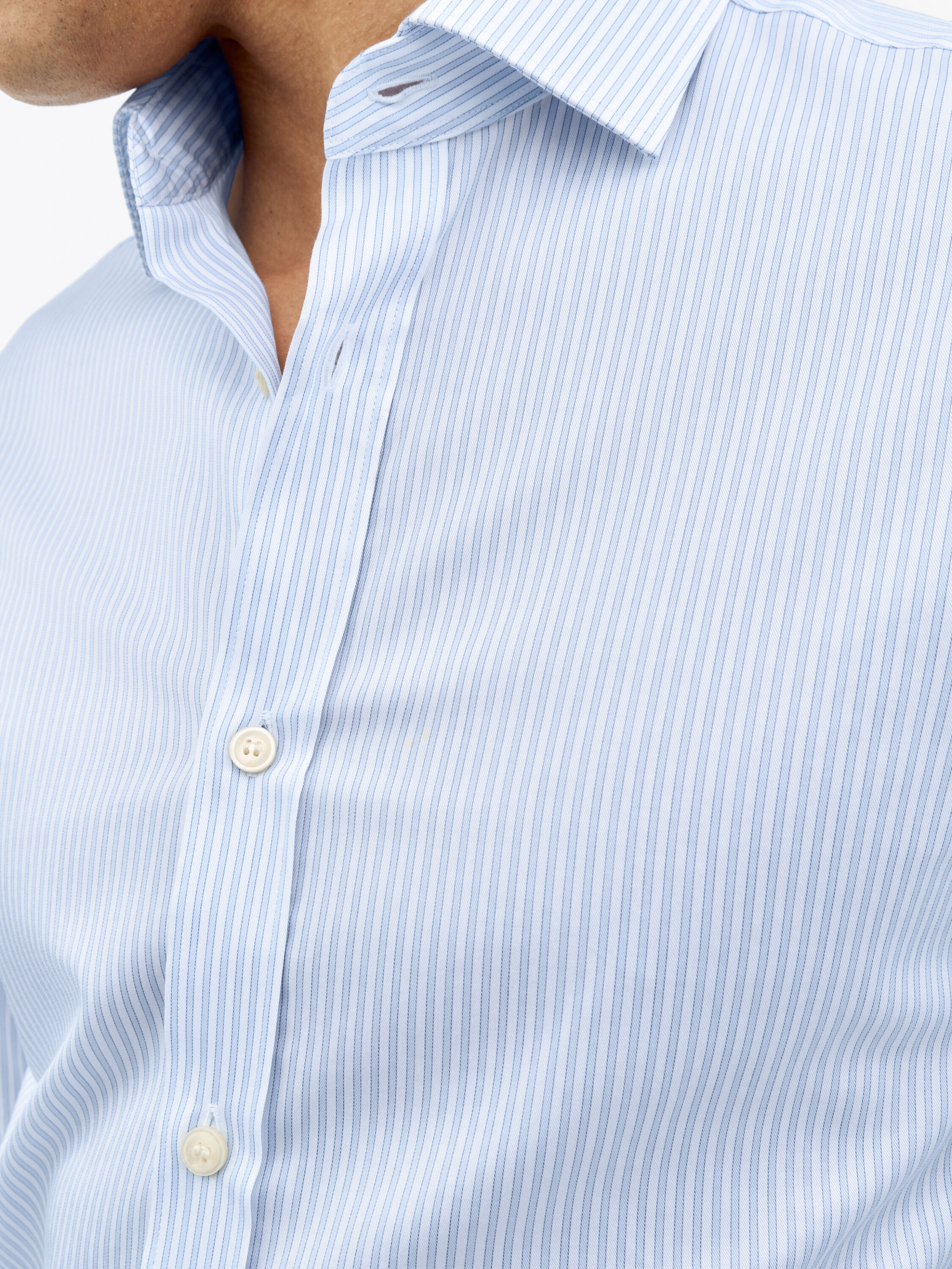 Adley C Cotton Stripe Shirt