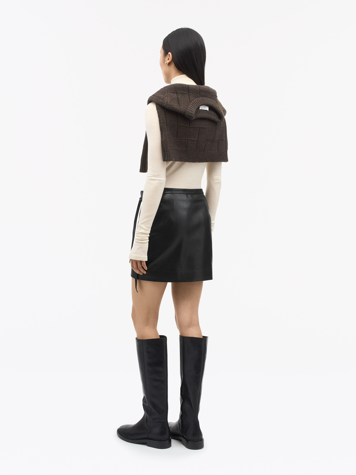 Darla Mini Leather Skirt