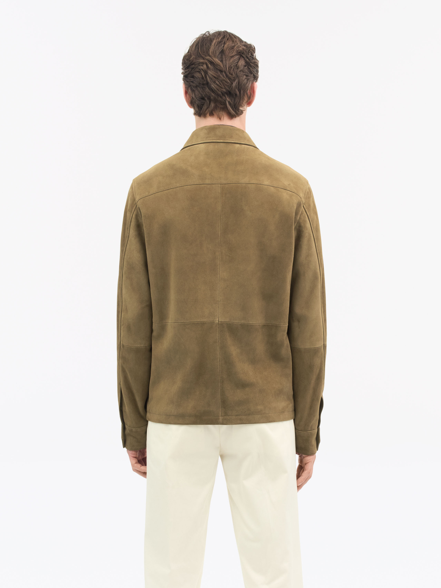 Lane Khaki Suede Jacket