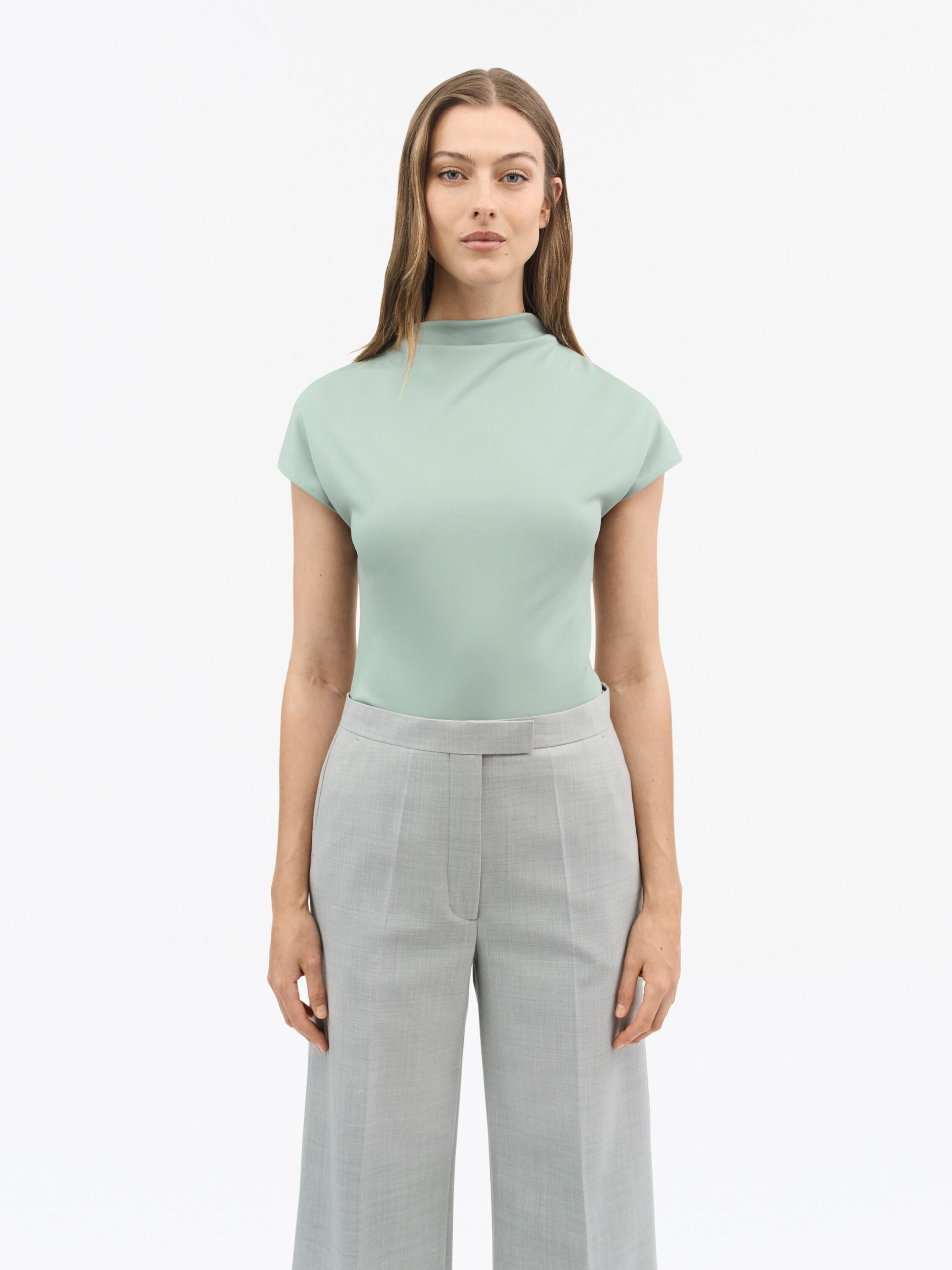 売れ筋商品|||タイガー オブ スウェーデン Tシャツ レディース トップス ALITTA - Basic T-shirt - pale green Alitta Cap-Sleeve Top | Tiger Of Sweden