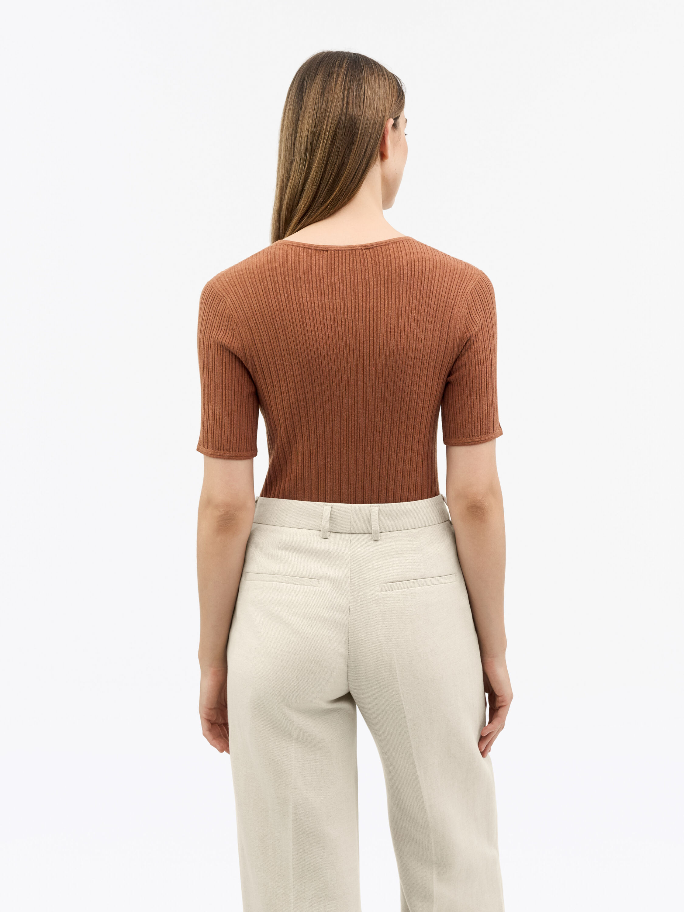 Mae Knitted Ribbed T-shirt