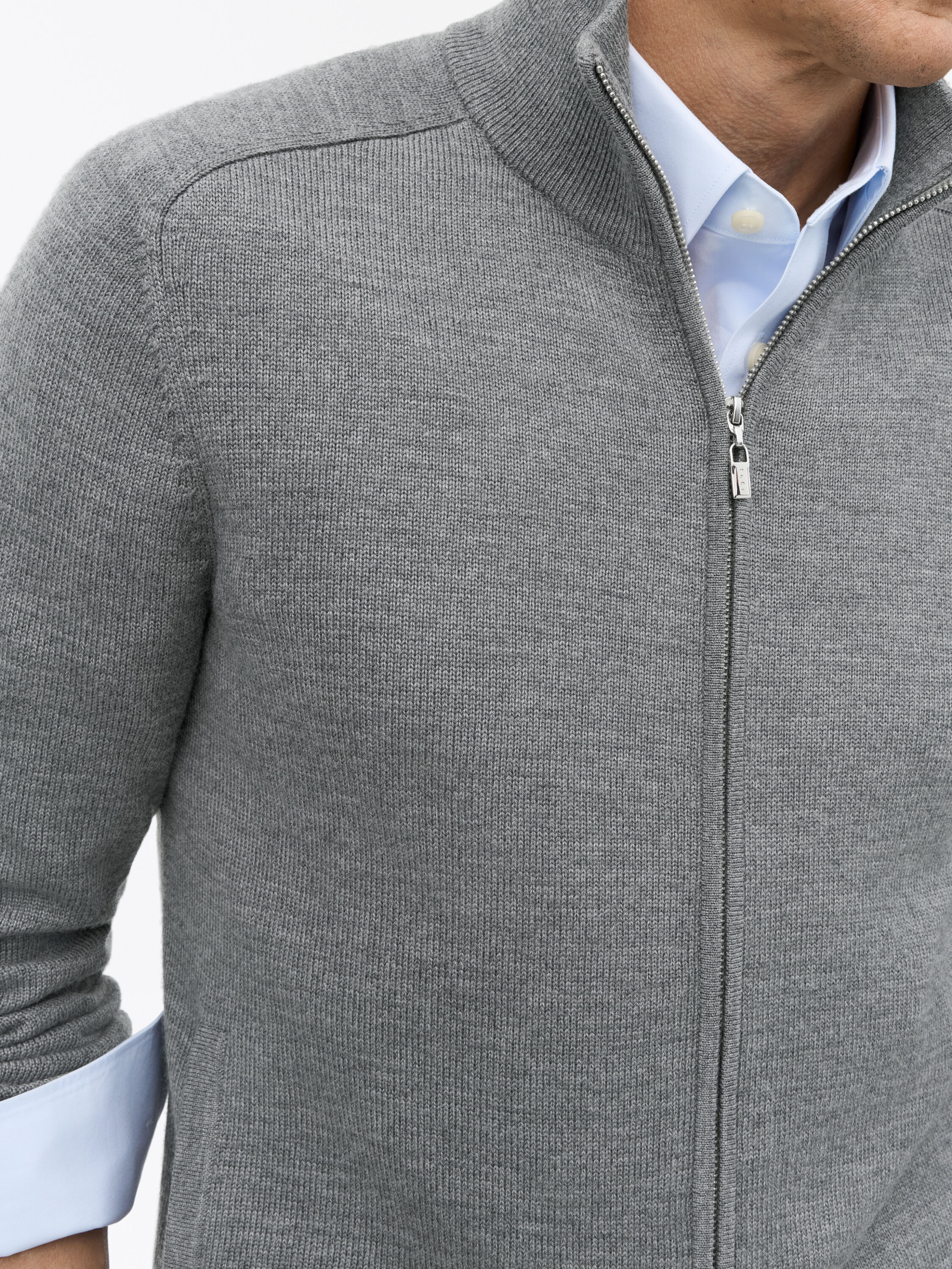 Cassian Merino Zip Cardigan