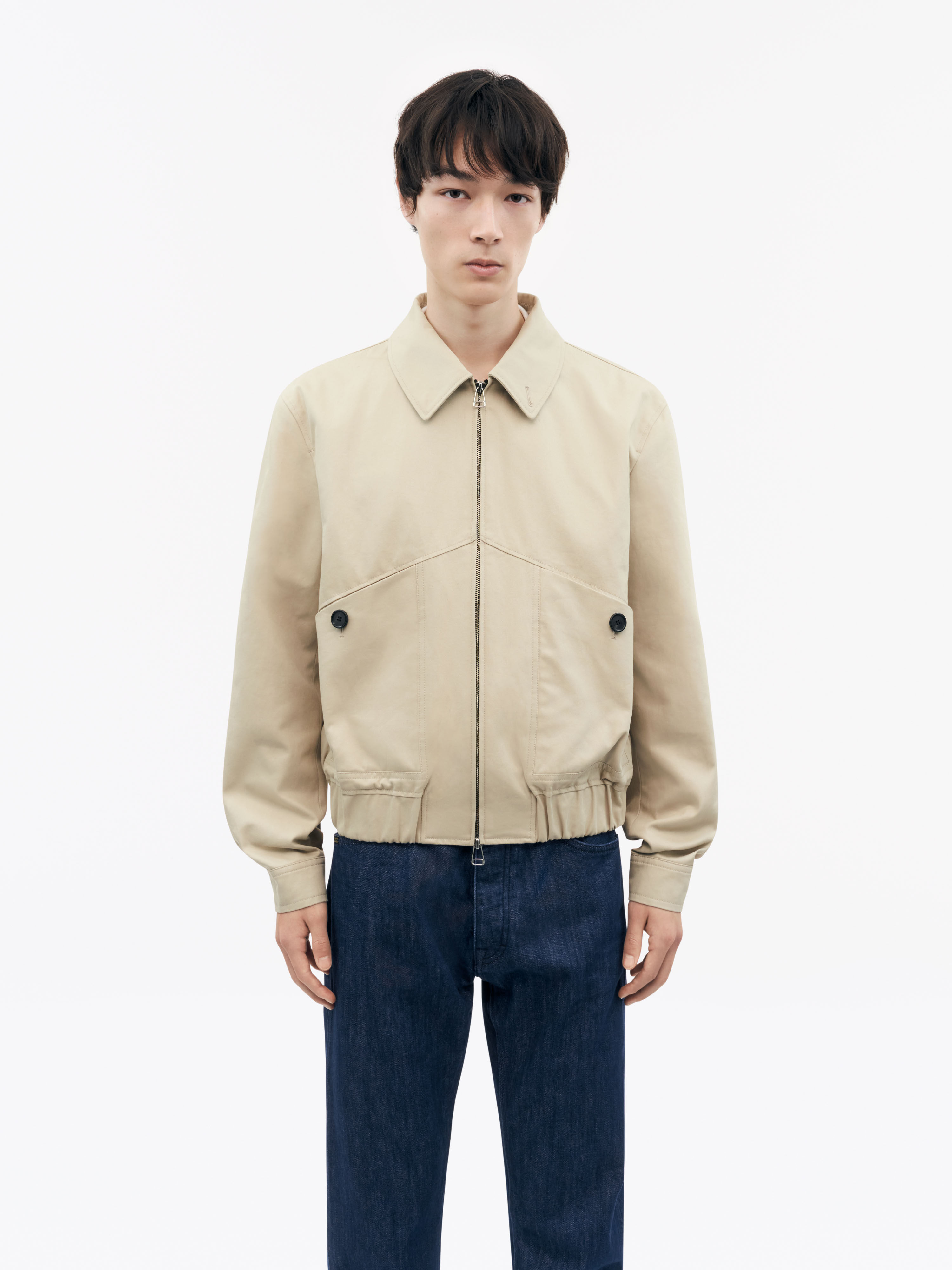 SUNDAYS BEST HARRINGTON JACKET ベージュ XL Jackets & Coats | Tall Contrast Collar Oversized Harrington