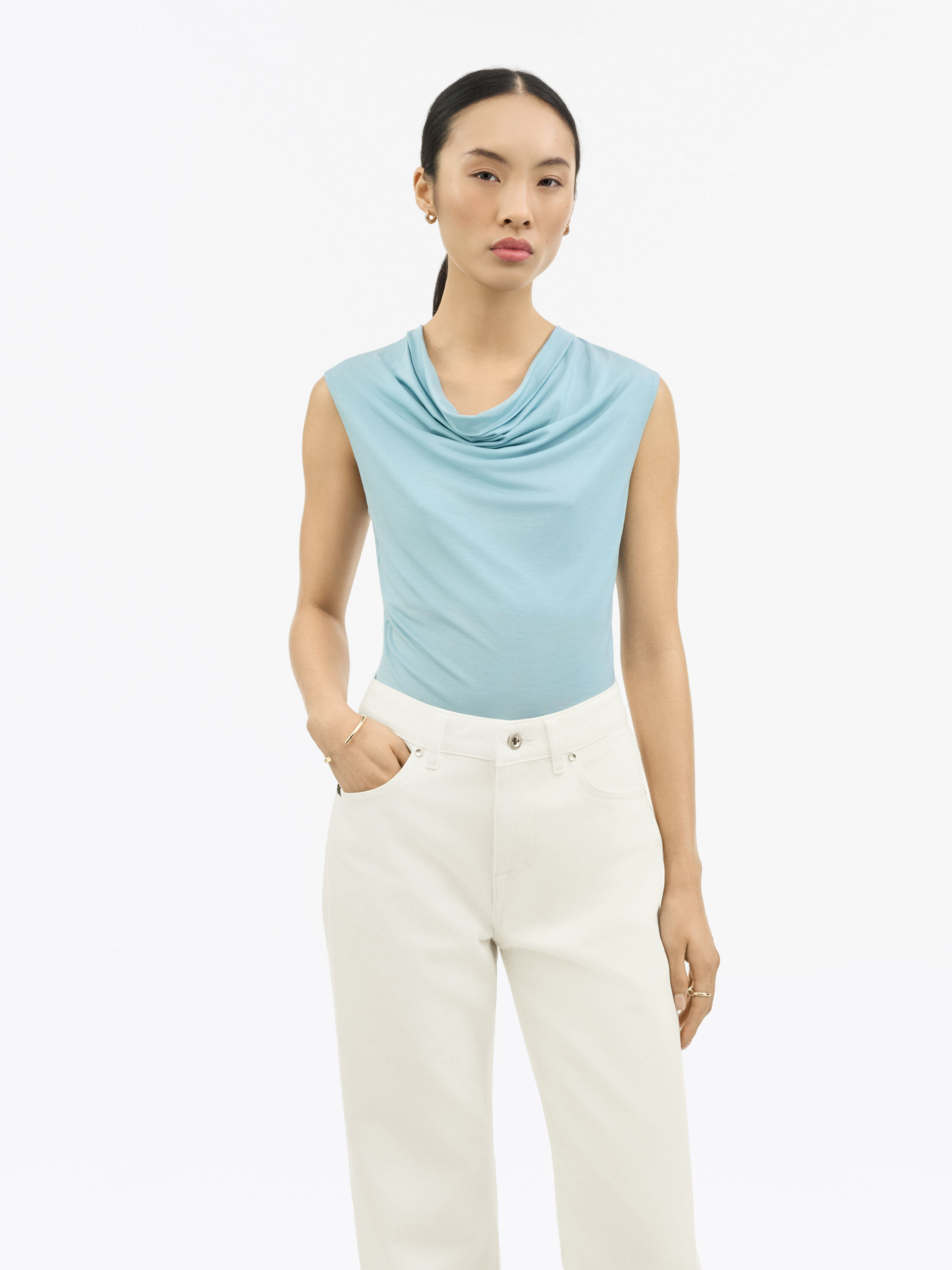 Jela Cowl-Neck Top