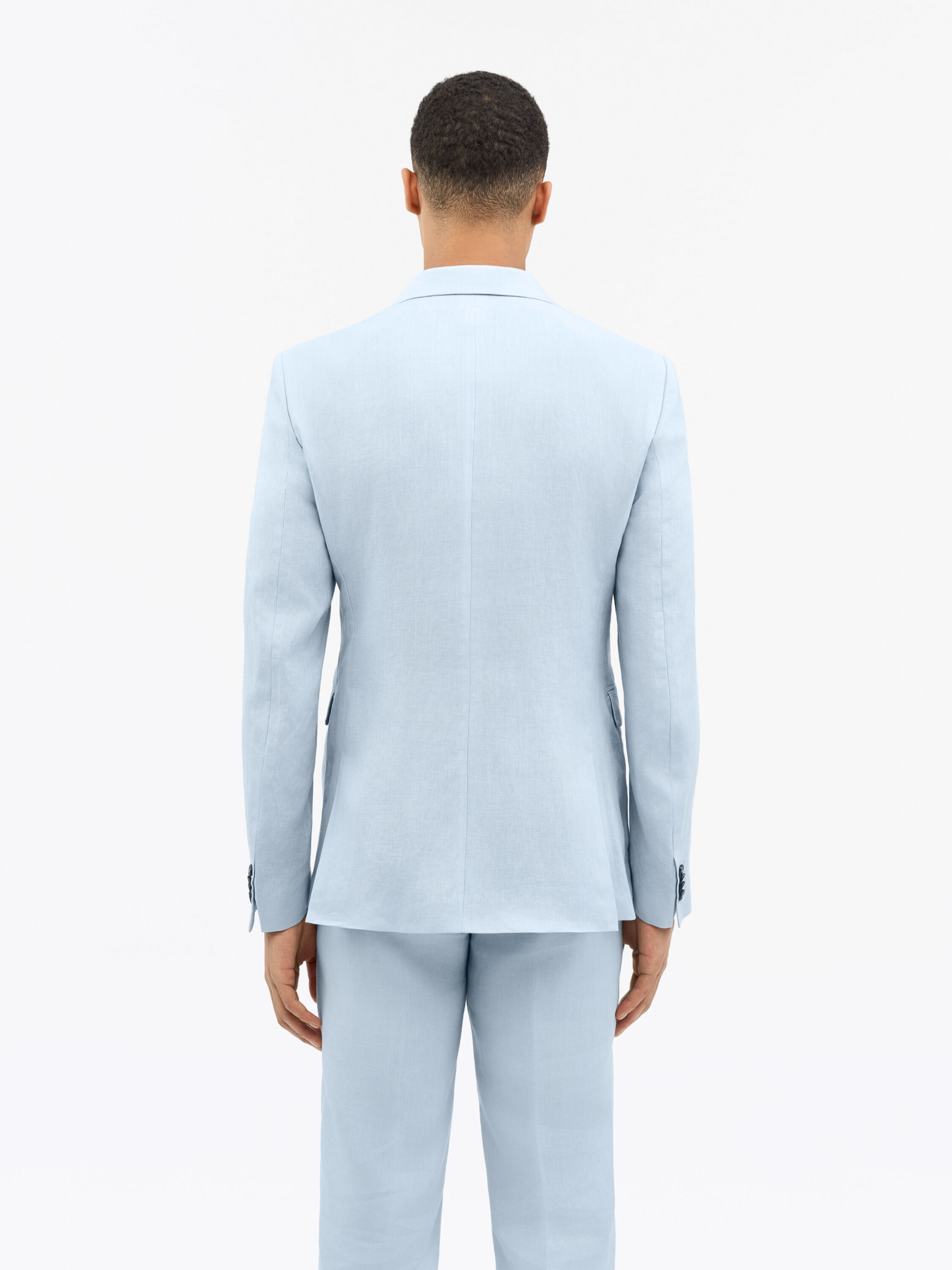 Justin Blue Linen Suit