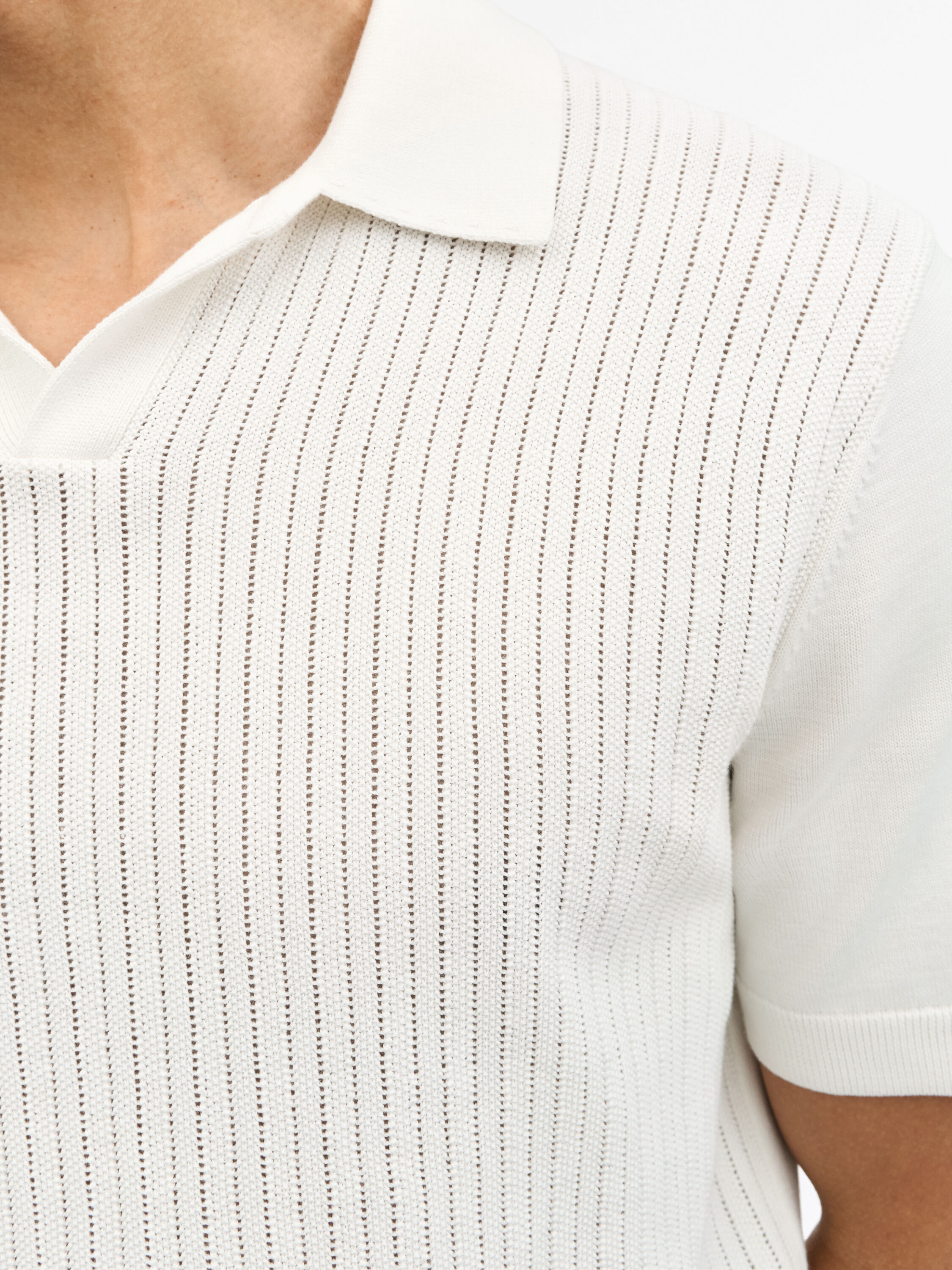Eoin P Rib-Knit Polo