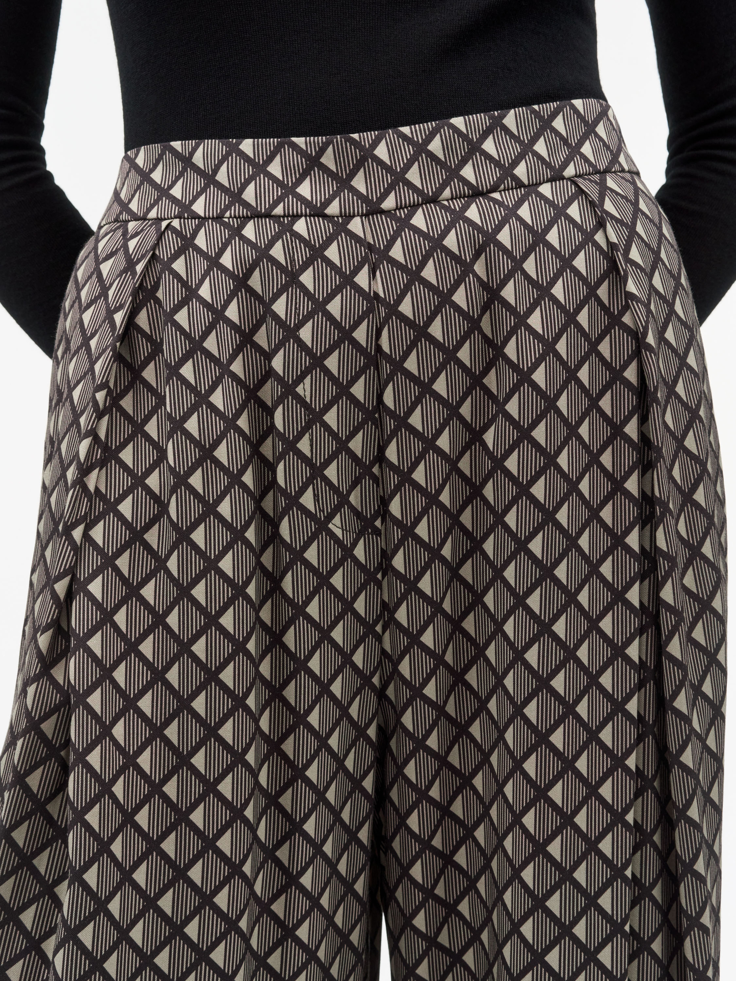 Cora Printed Draped Trousers