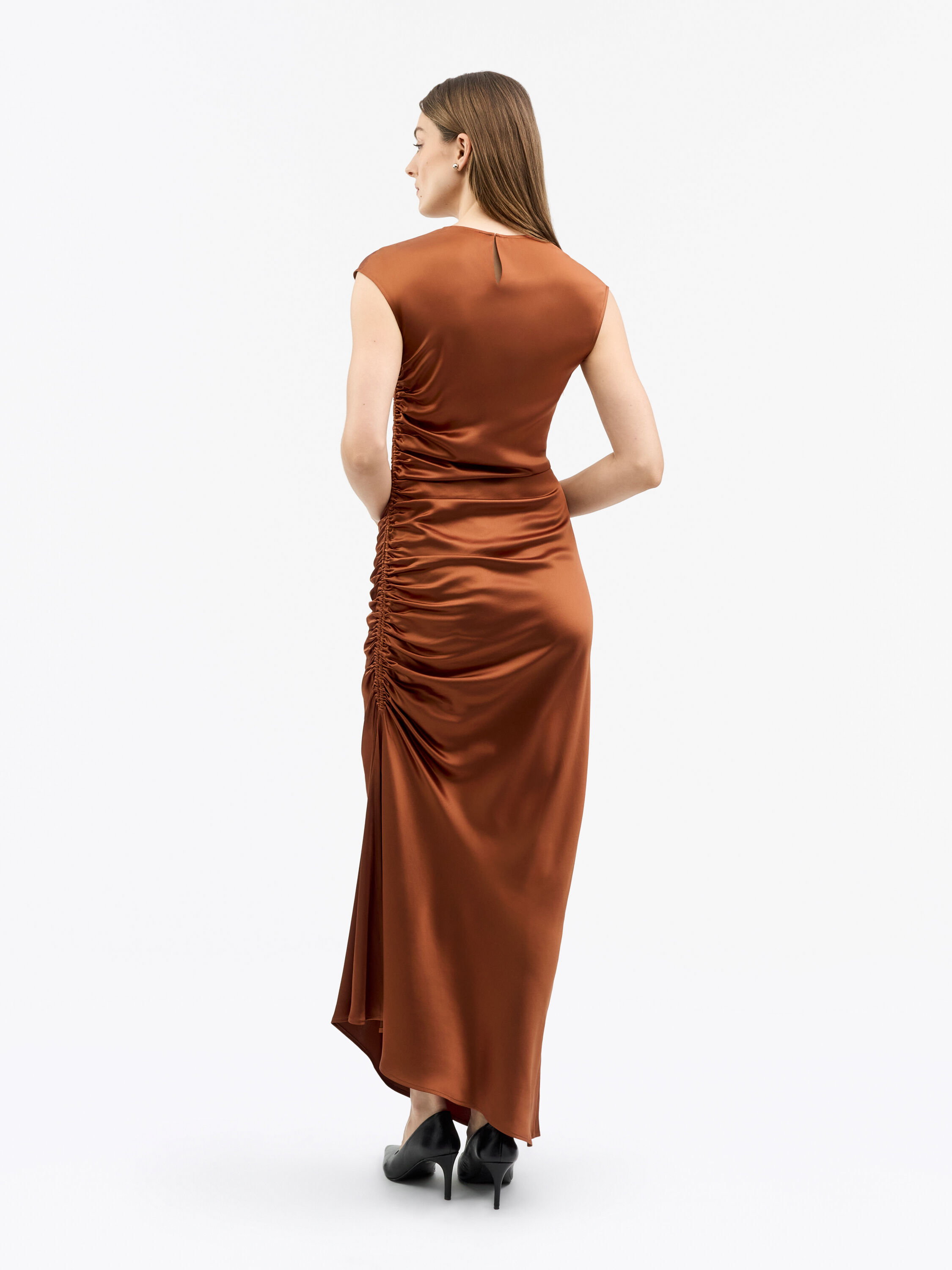 Ivoal Drapey Satin Dress