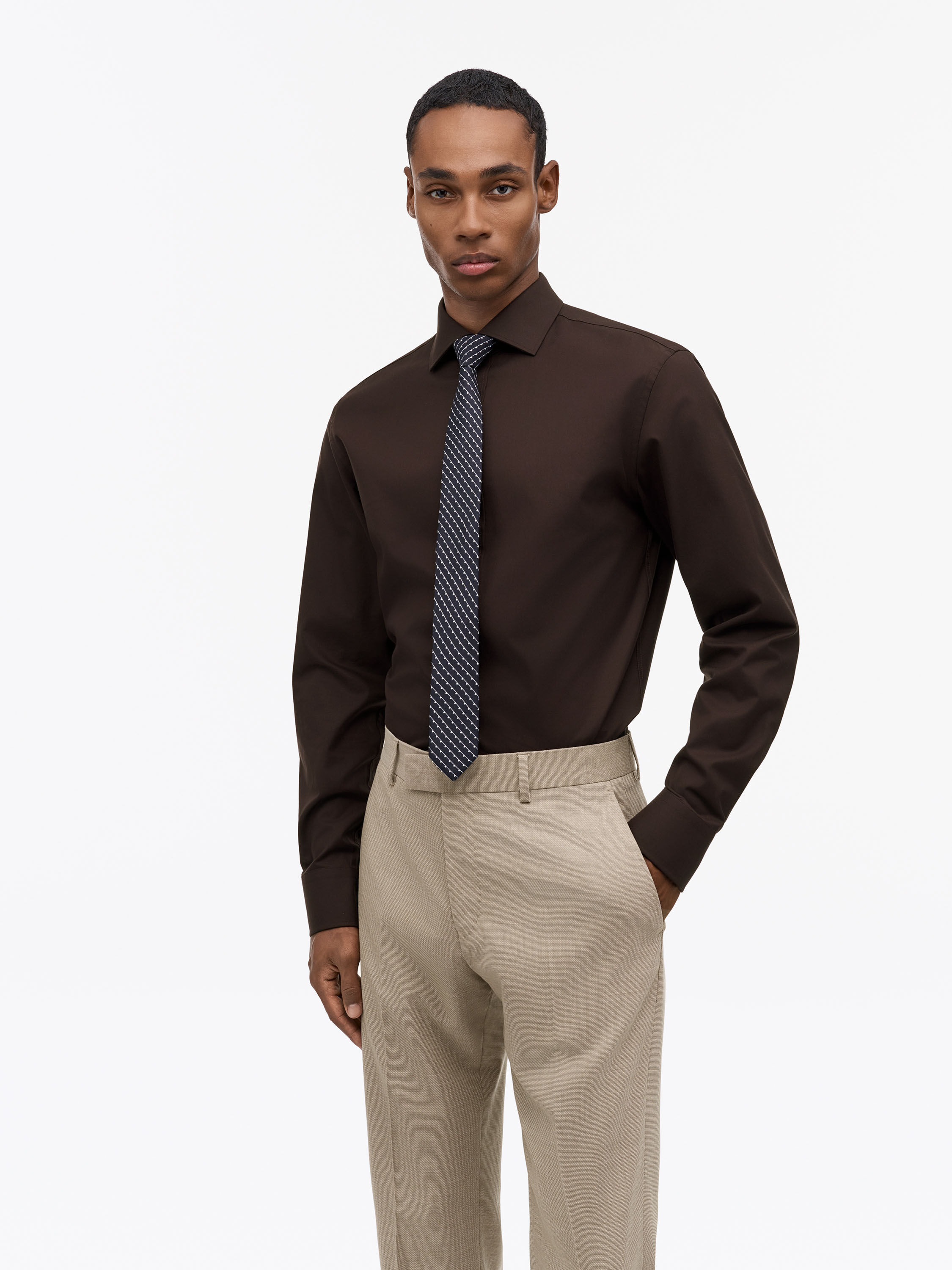 Adley C Cotton Twill Shirt