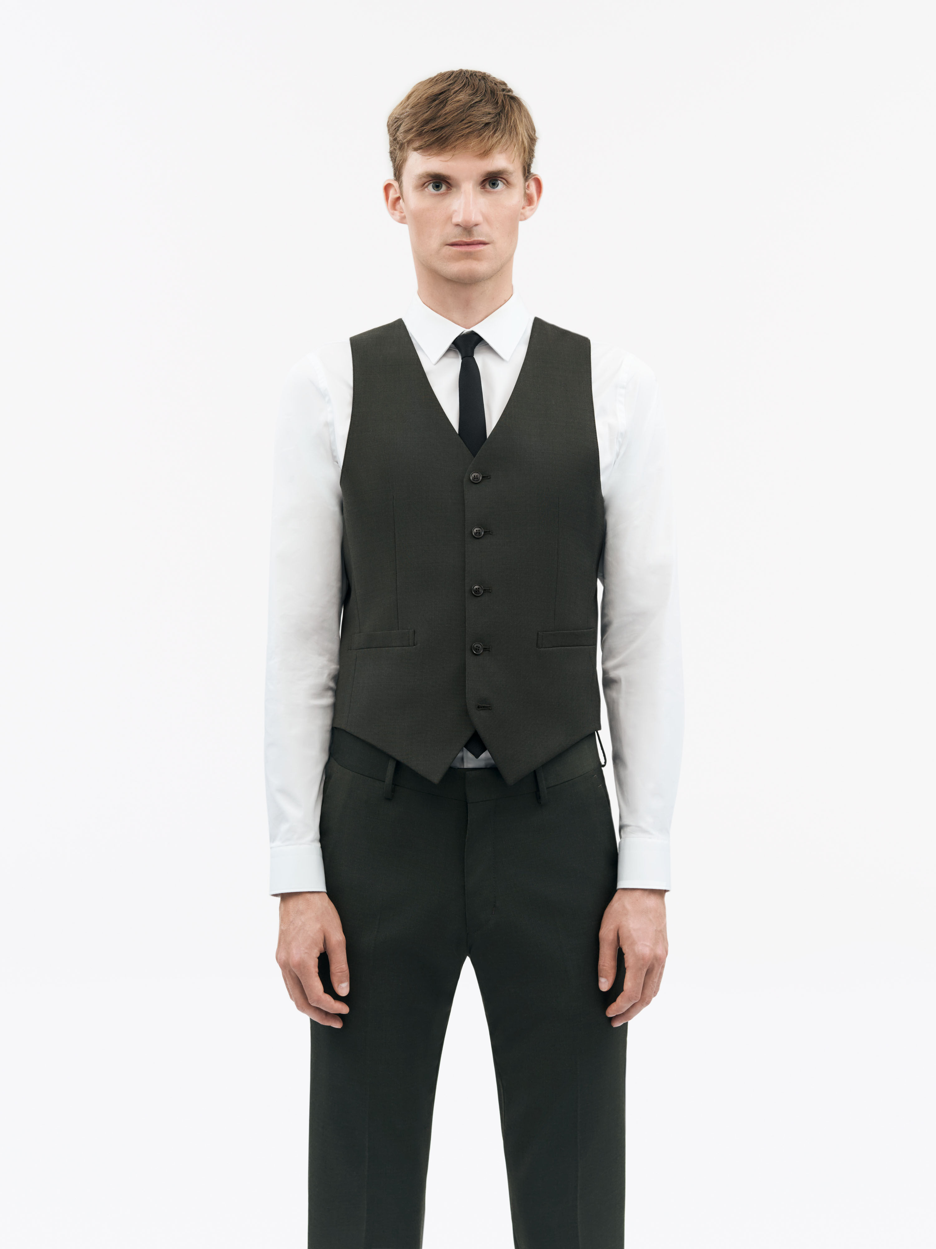 Wayde Polyester-Wool Blend Waistcoat
