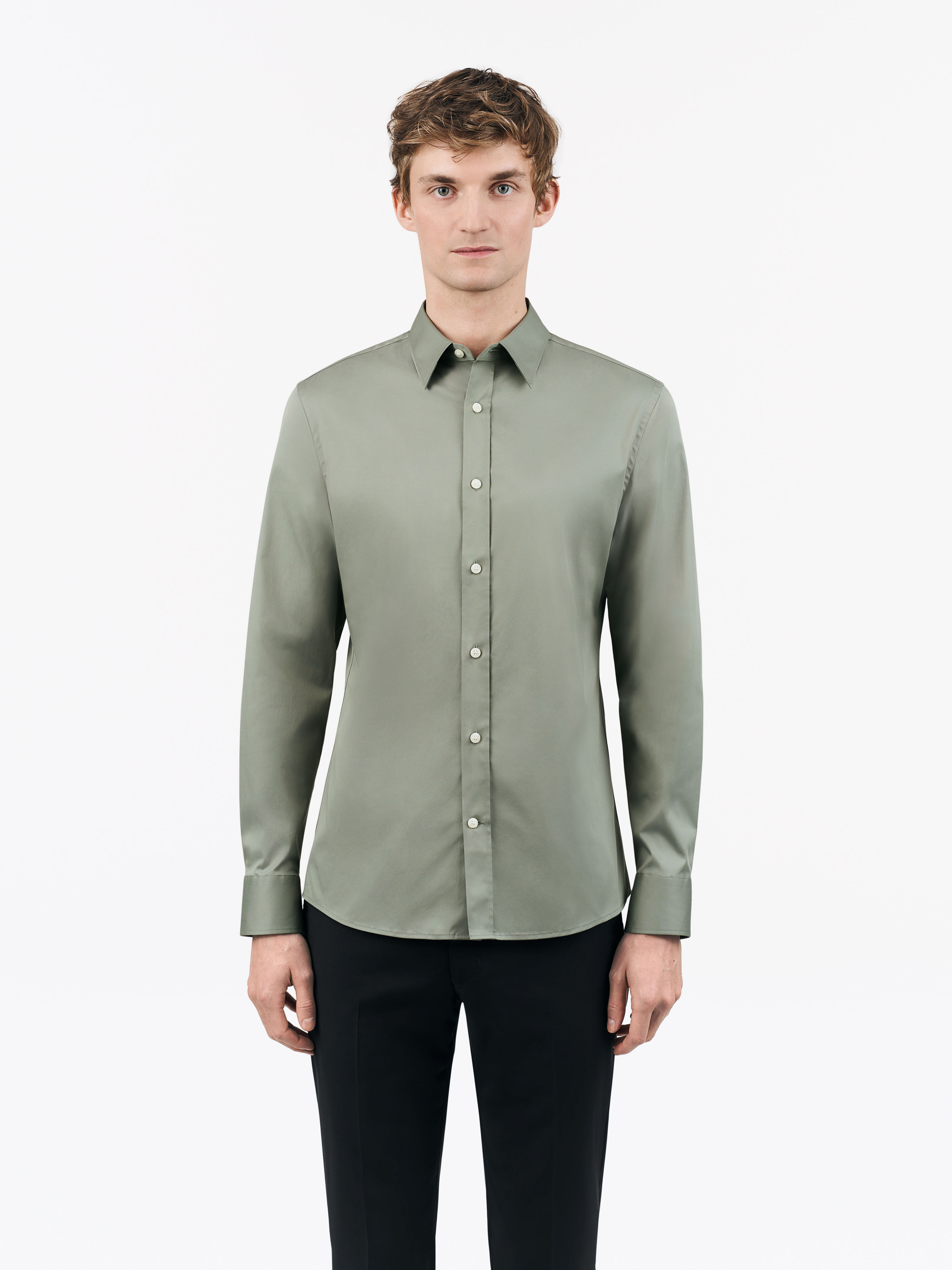 Adley pointed stand-up collar Shirt