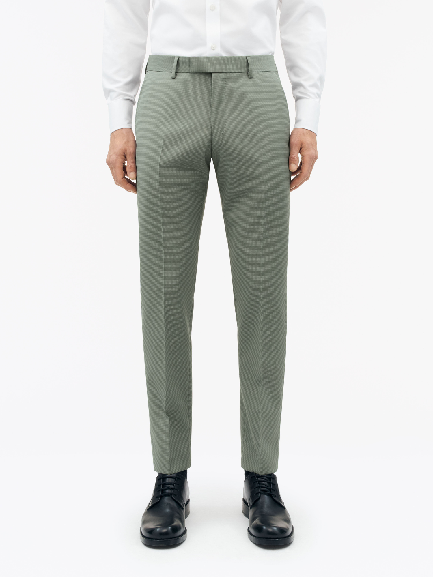 Tenuta Slim Fit Wool Trousers
