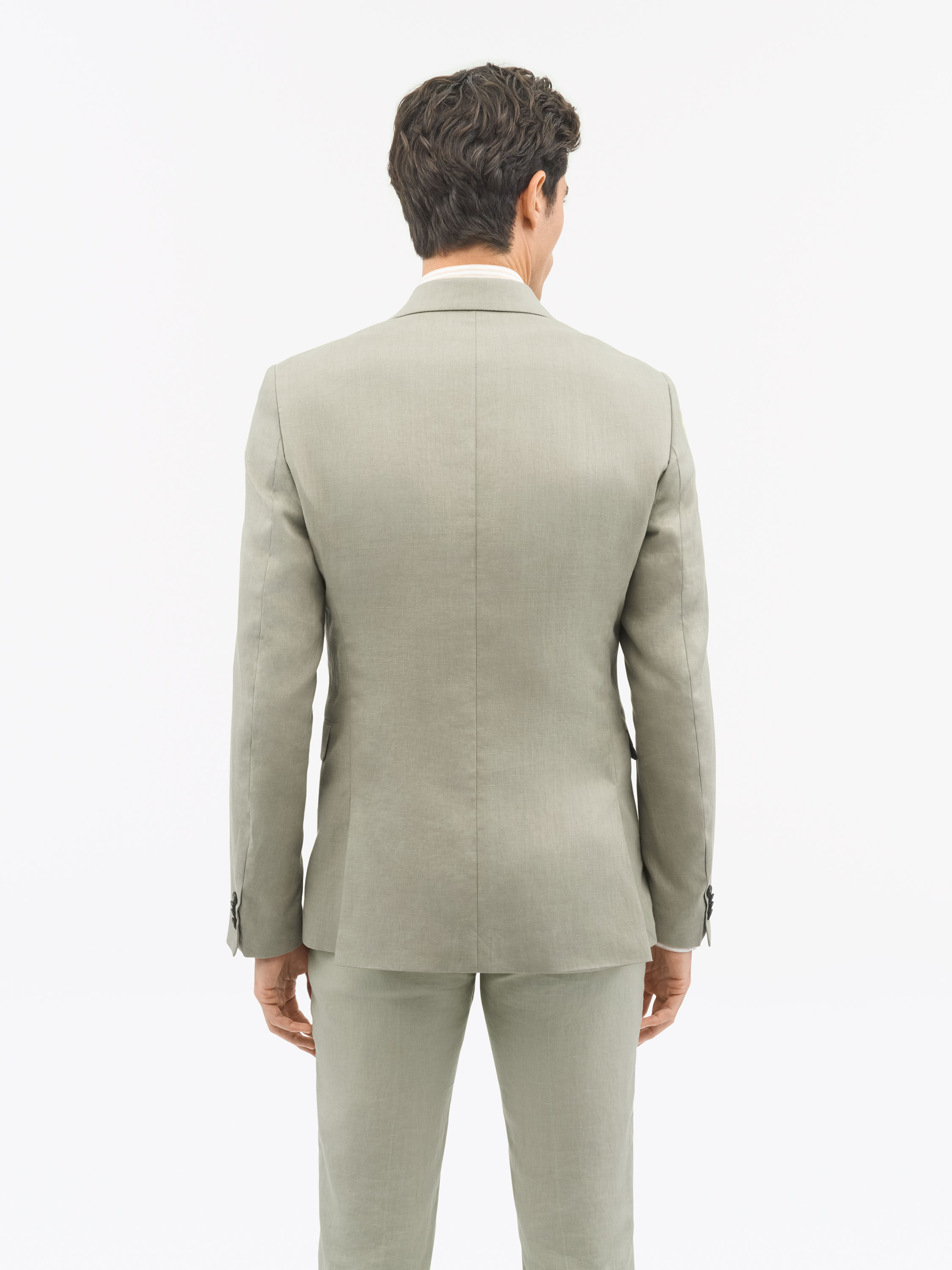 Justin Green Linen Suit