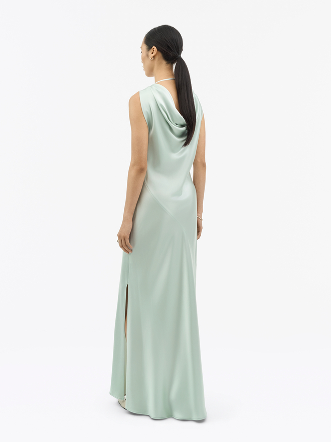 tiger satin dress Gradient Tiger Silky Satin Vacation Satin Dress 2026