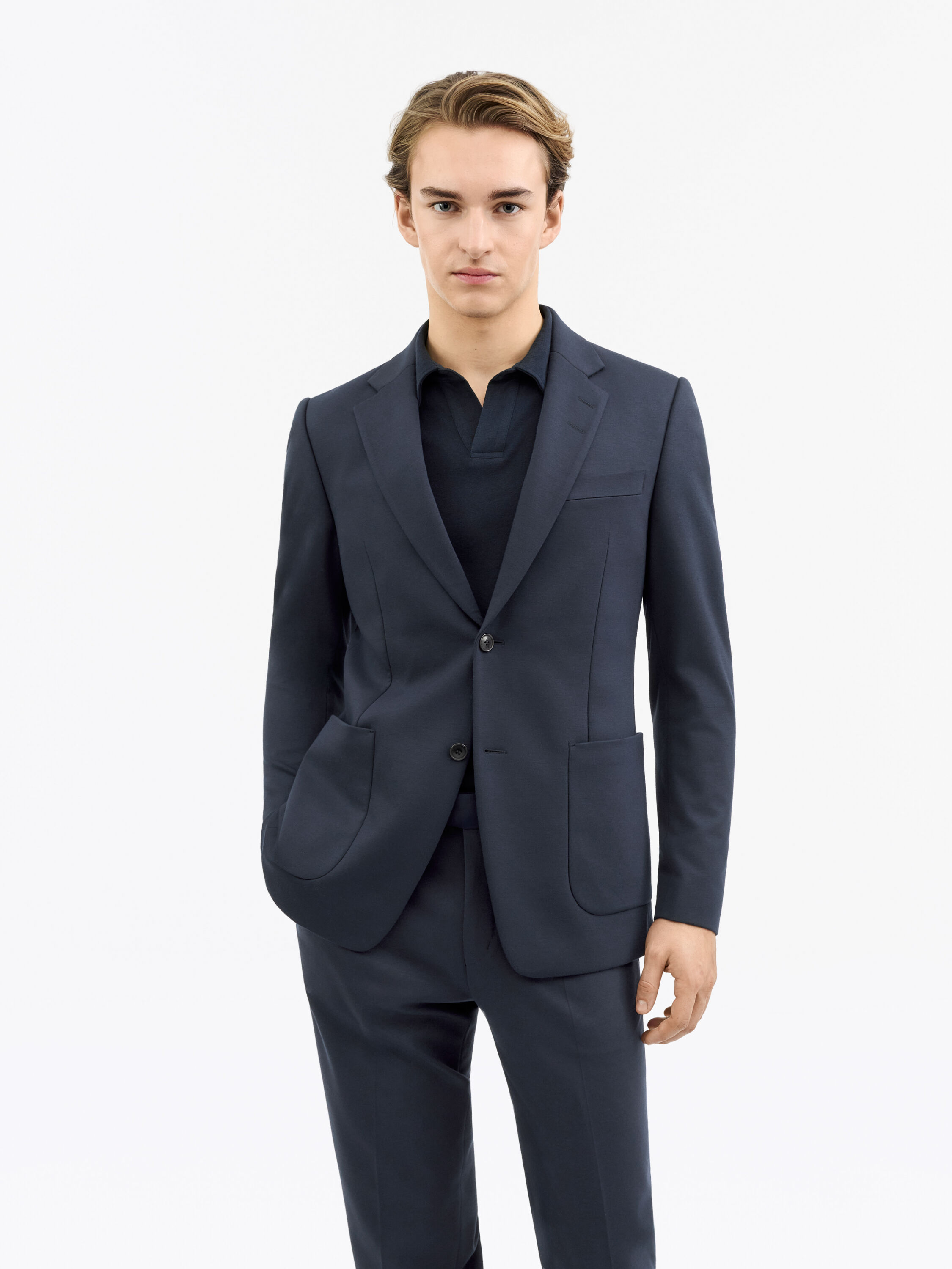 Justin P Brushed Jersey Suit