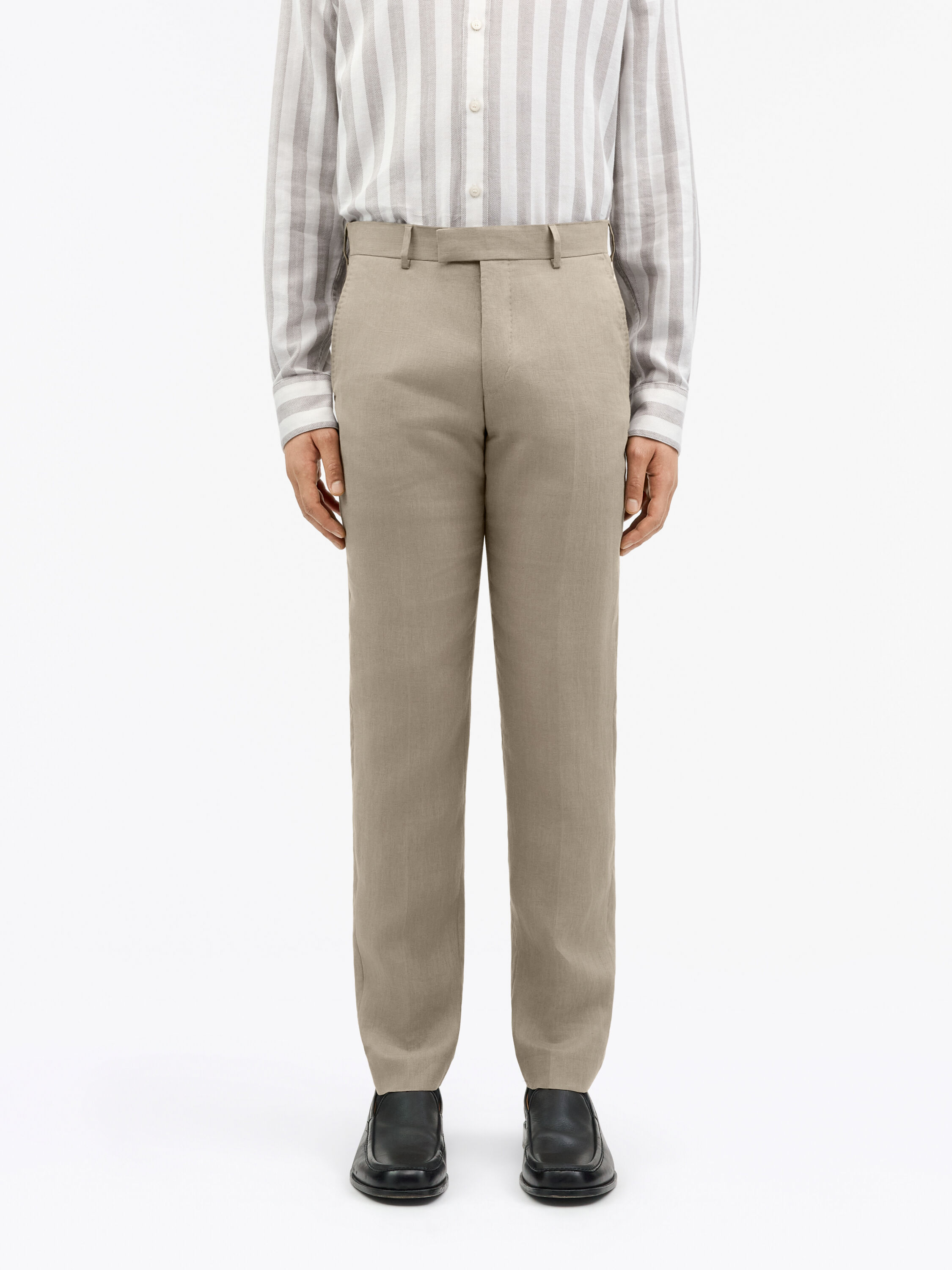 Tense Tapered Linen Trousers