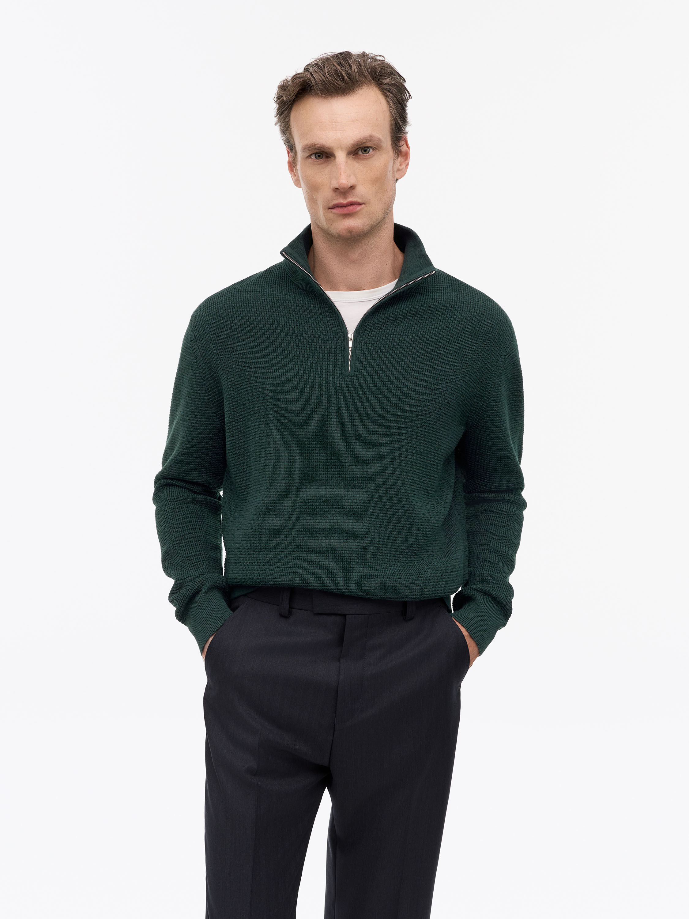 Travis RWS Waffle Stitch Pullover