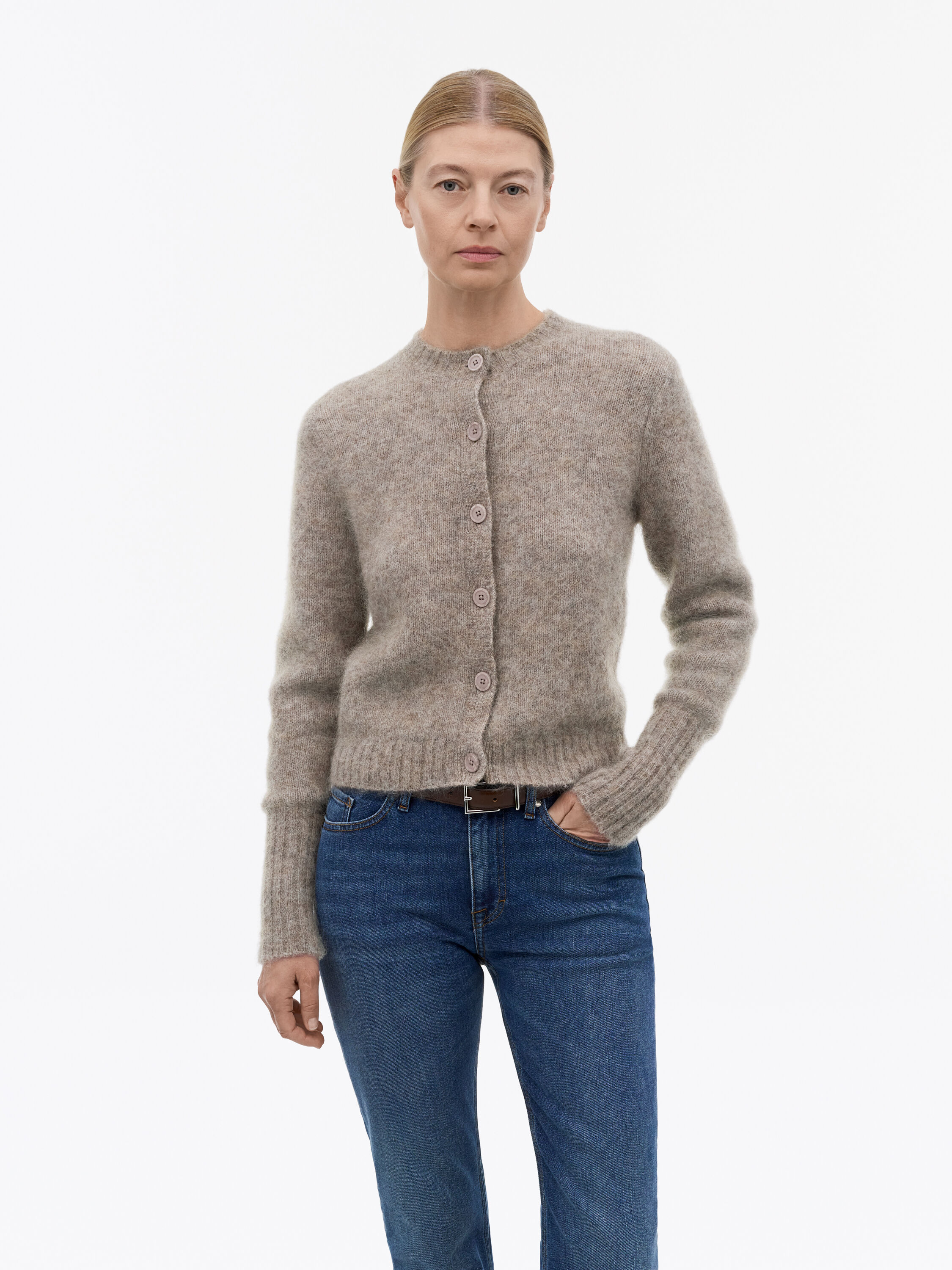 Leonie Mohair Wool Cardigan