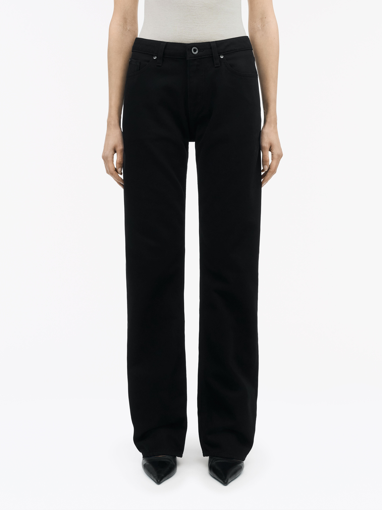 Evee Regular Straight Cotton Jeans