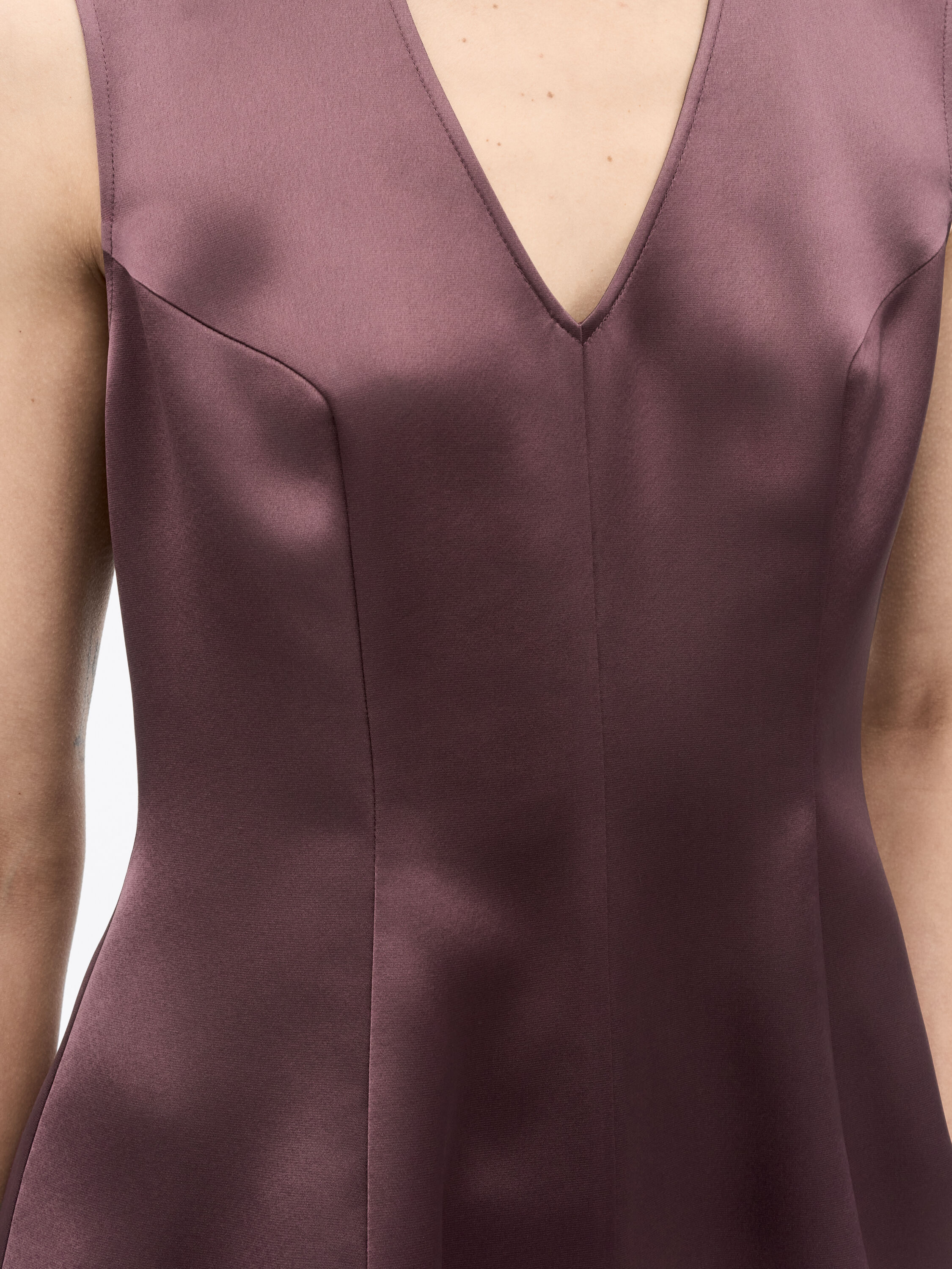 Hilja Peplum Satin Top