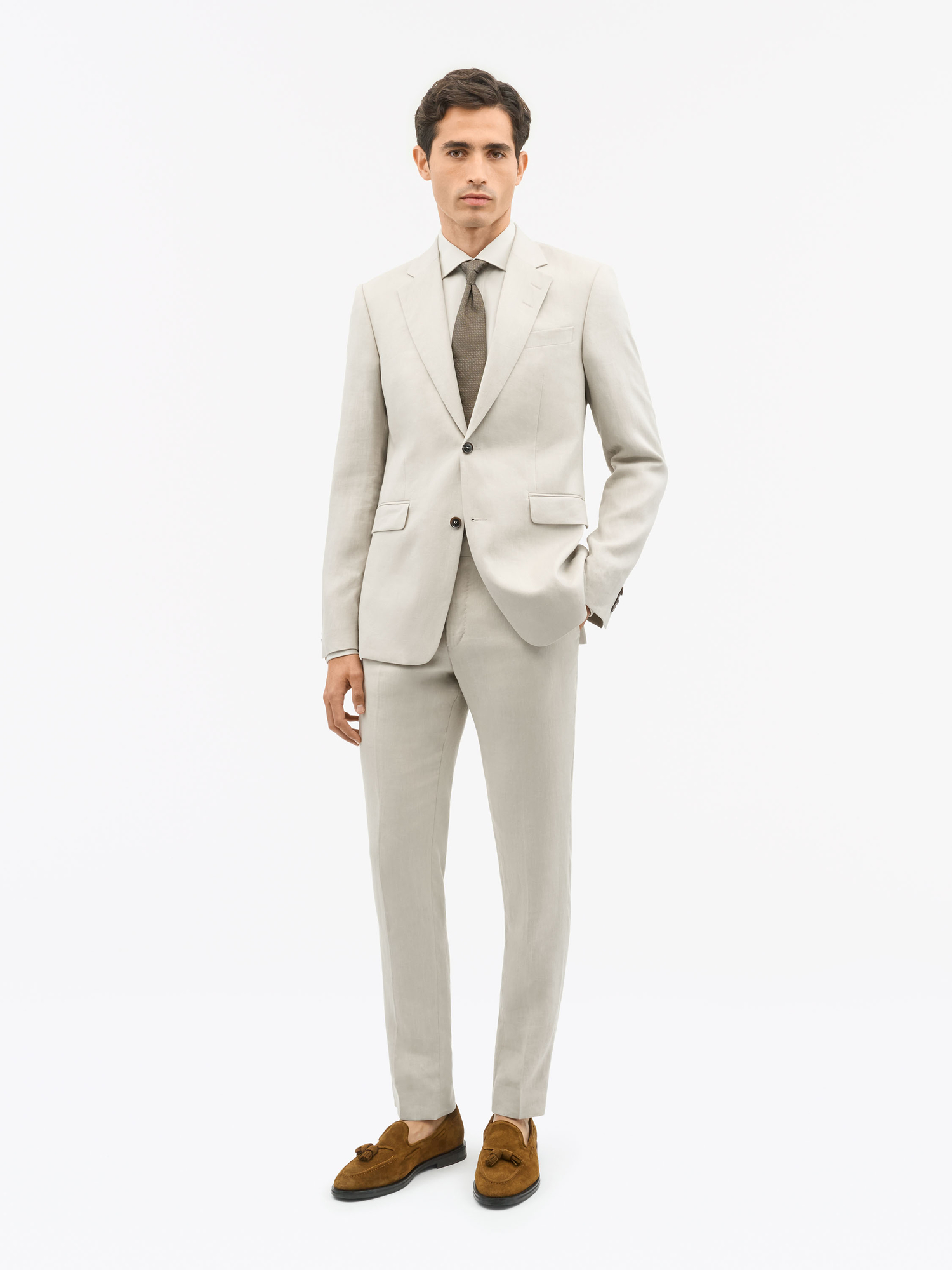 Blazer Slim En Lin Justin