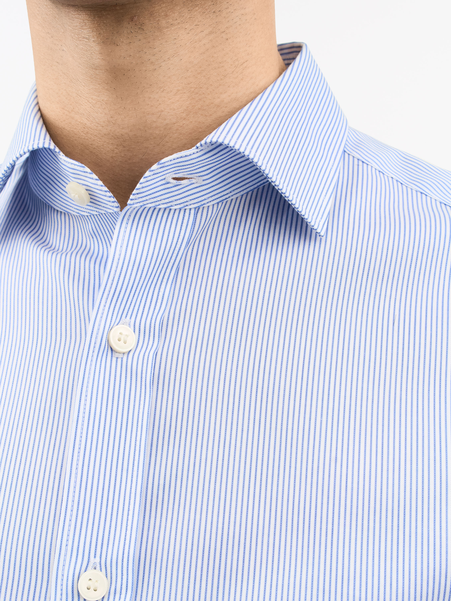 Adley C Cotton Stripe Shirt