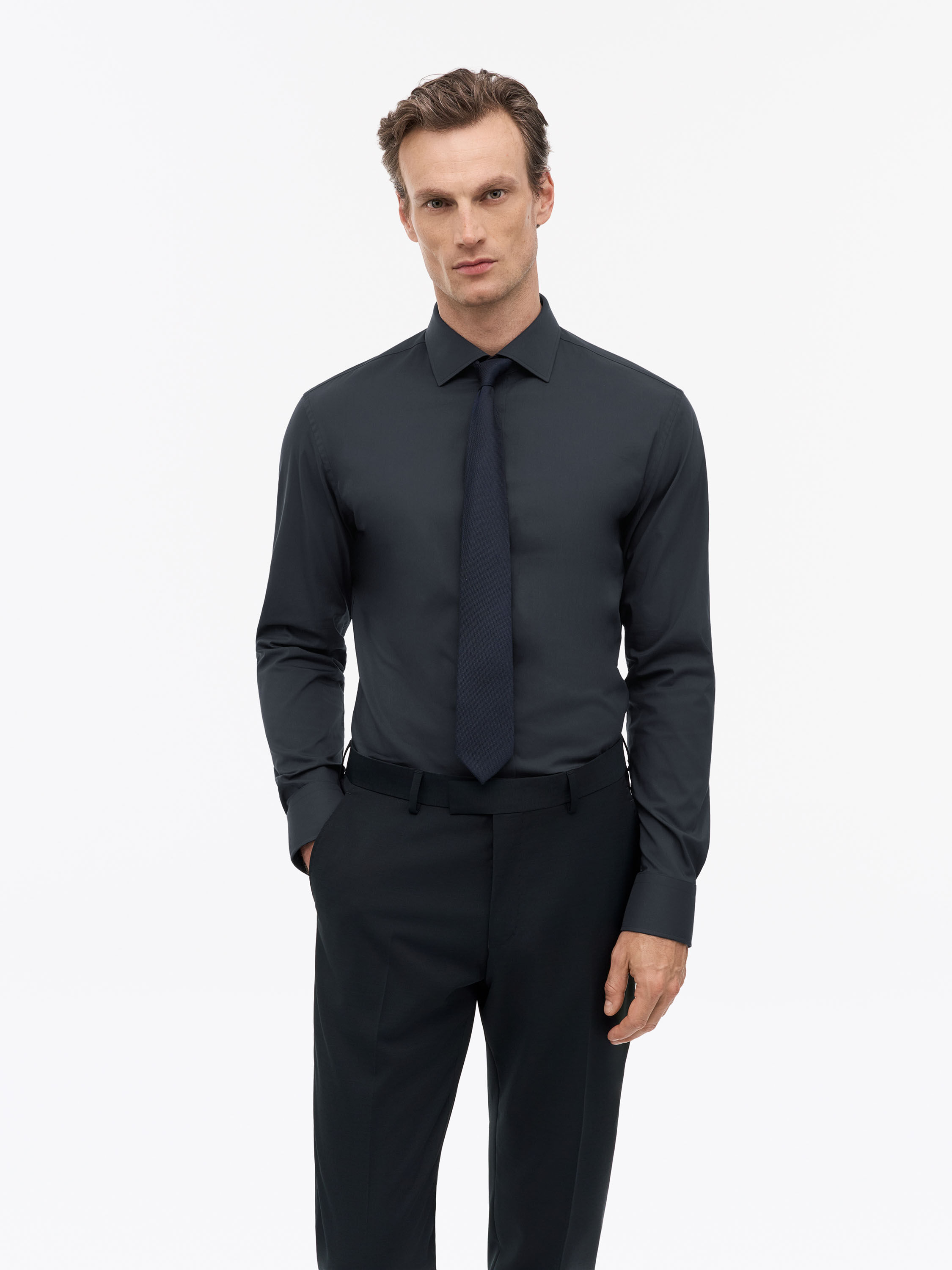 Adley C Cotton Stretch Shirt