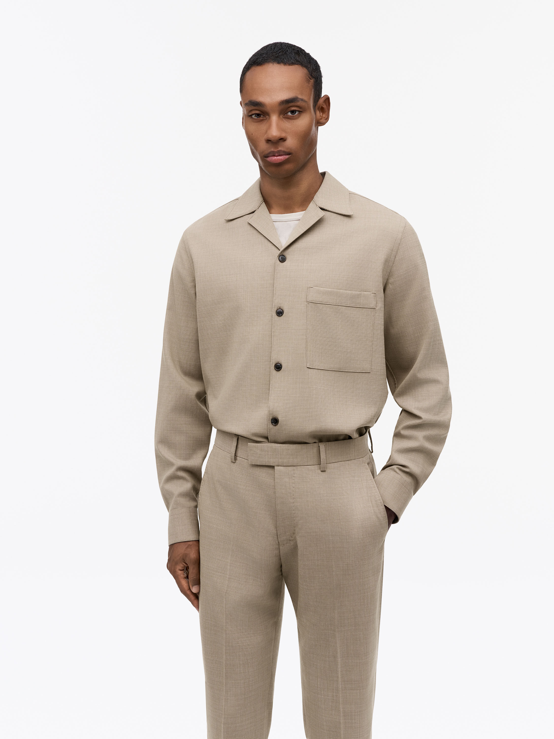 Perona Wool Stretch Shirt