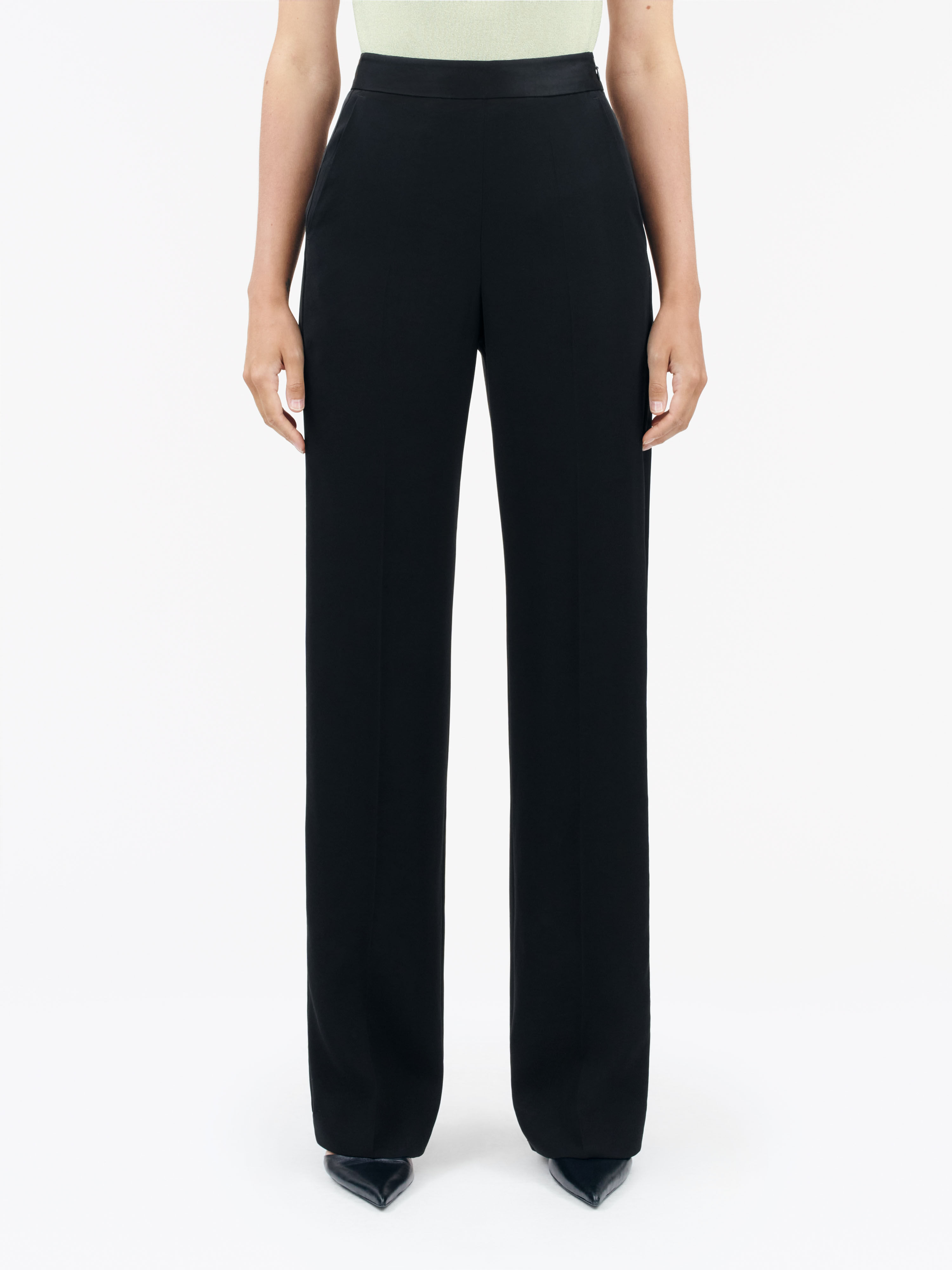 Editea Trousers In Satin