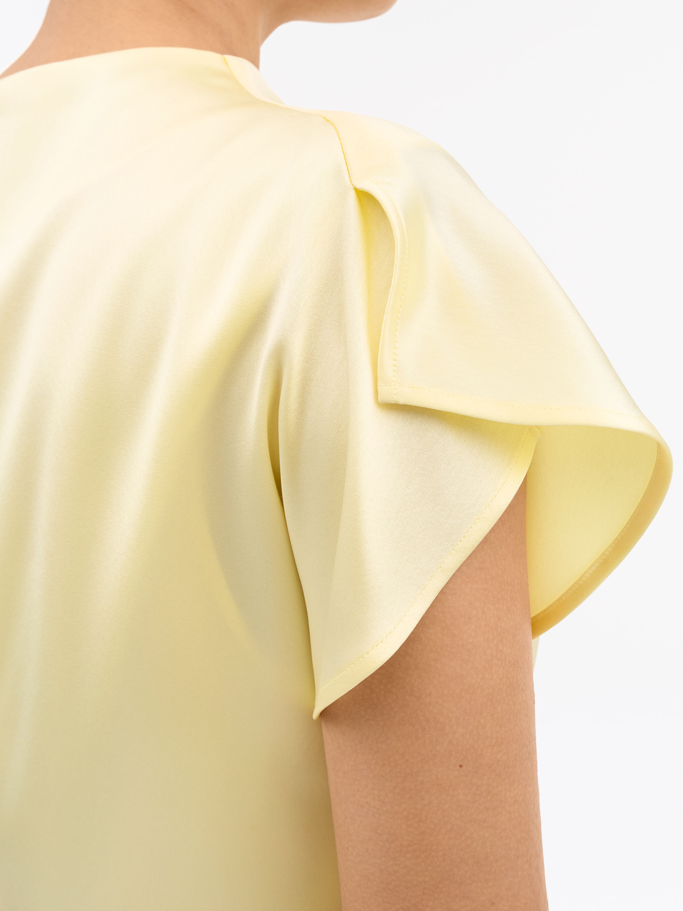 Leilani Drapiertes Satinkleid