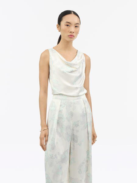 Helvie Floral Satin Top