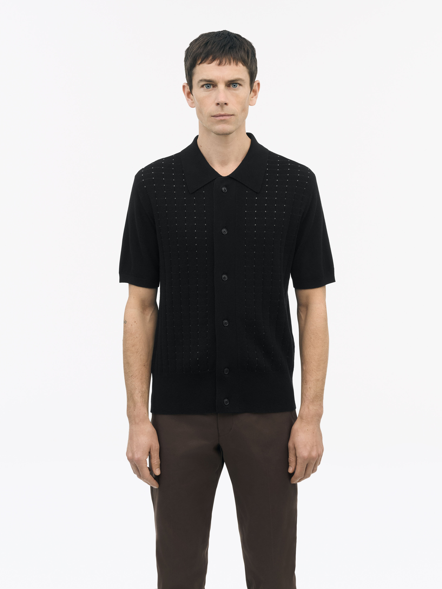 Araawen Fine-Knit Polo