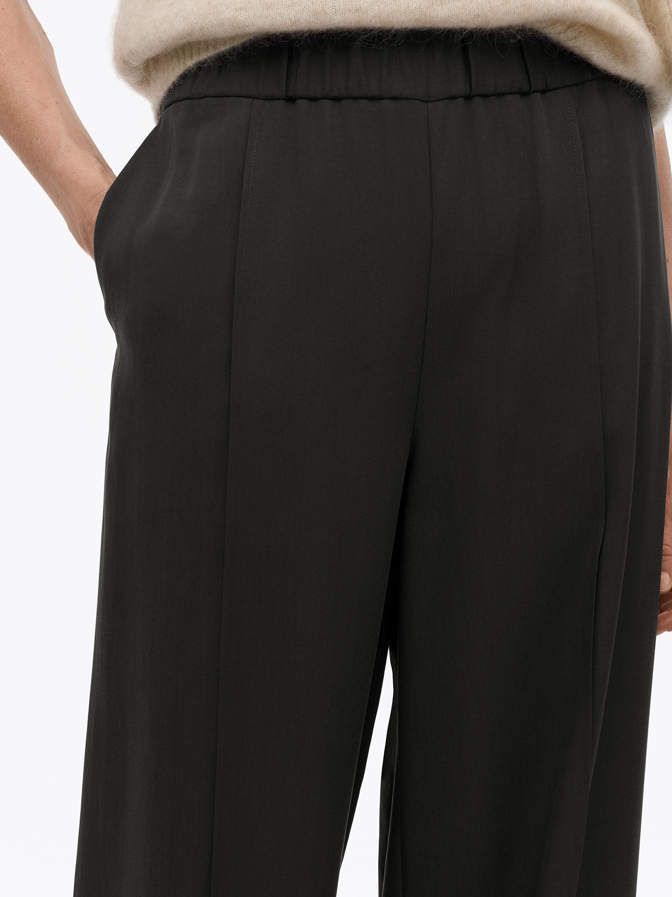 Sandra Flared Twill Trousers