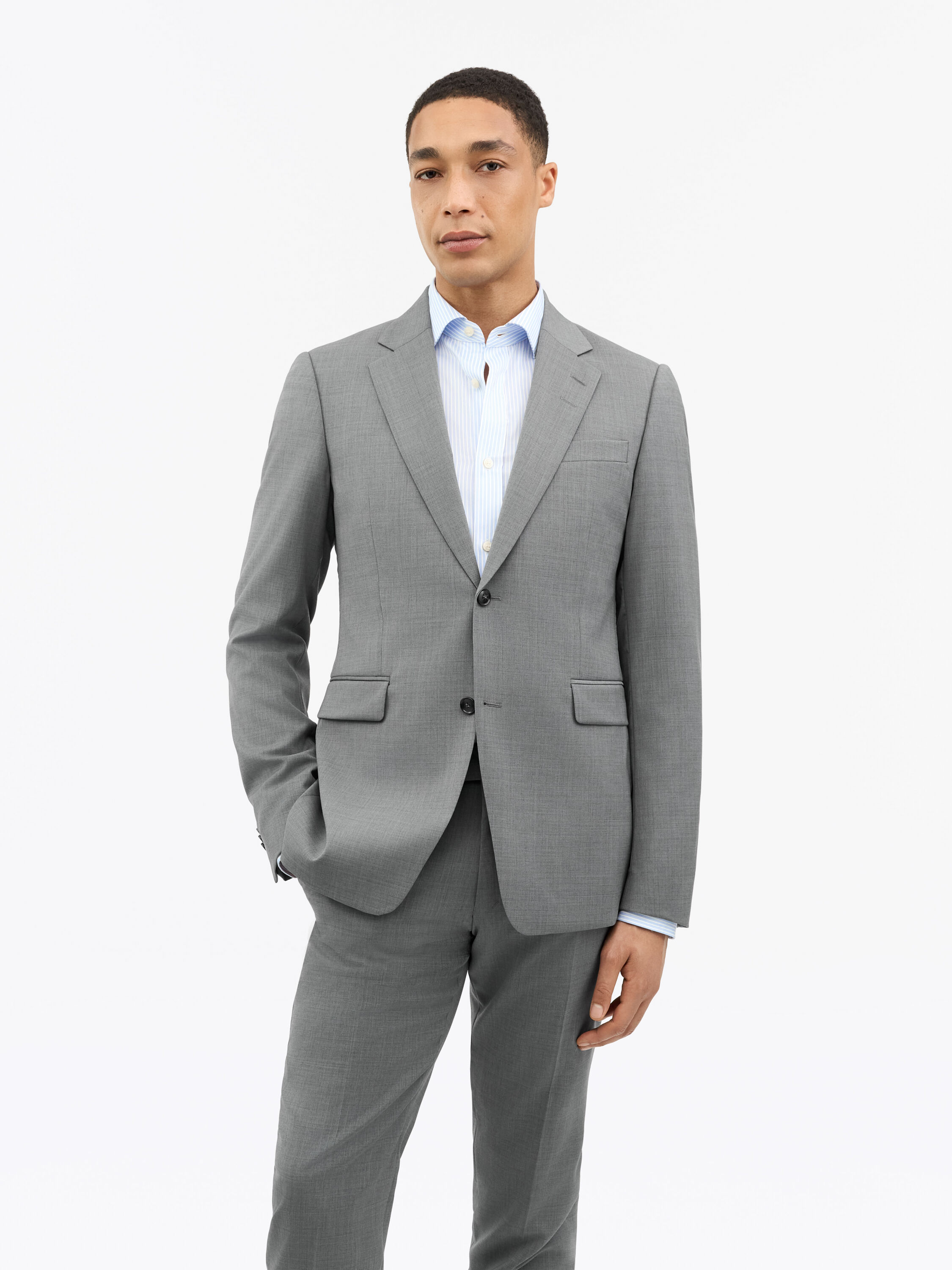 Justin RWS Grey Wool Suit