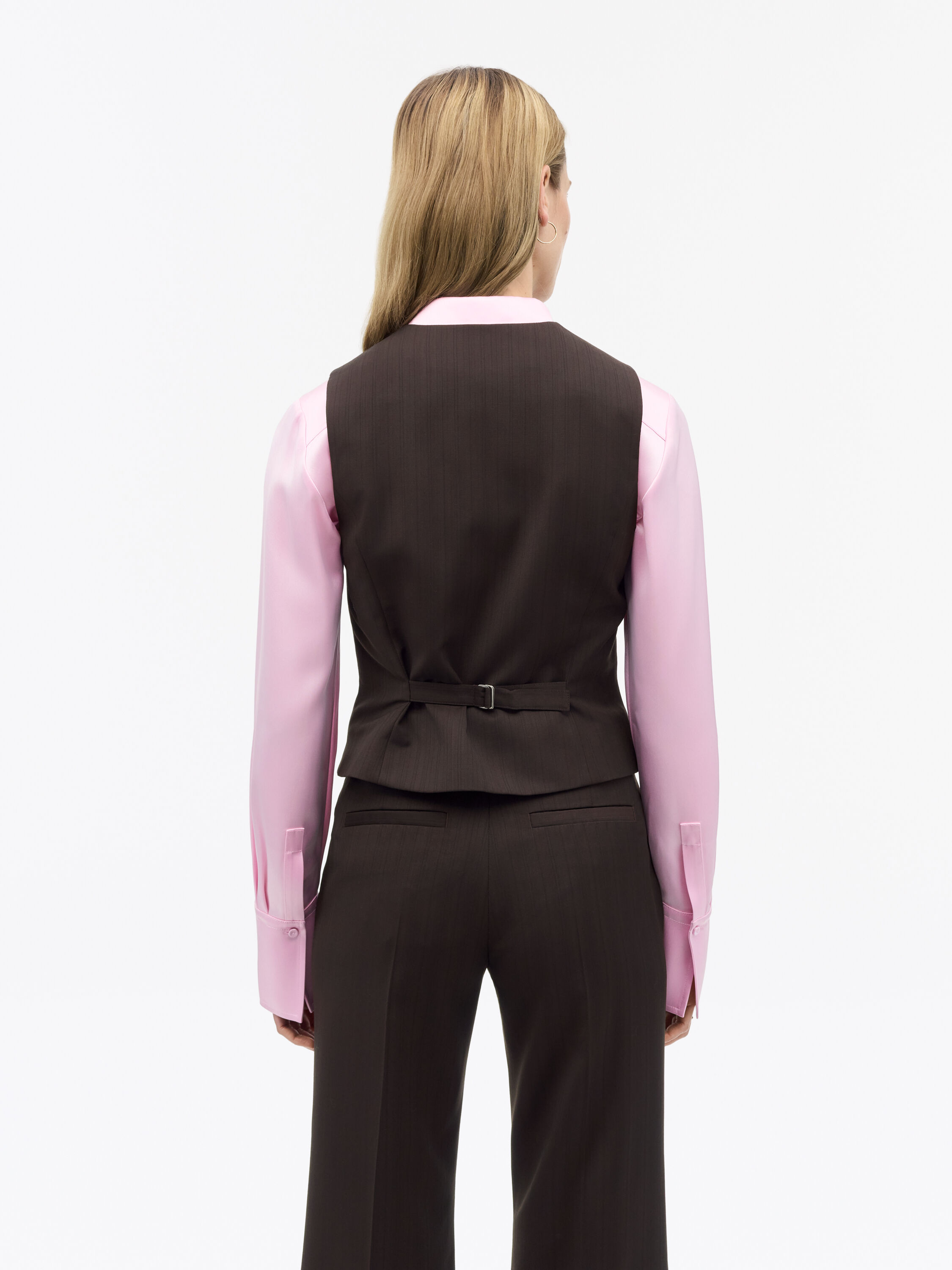 Hedda Wool Stripe Waistcoat