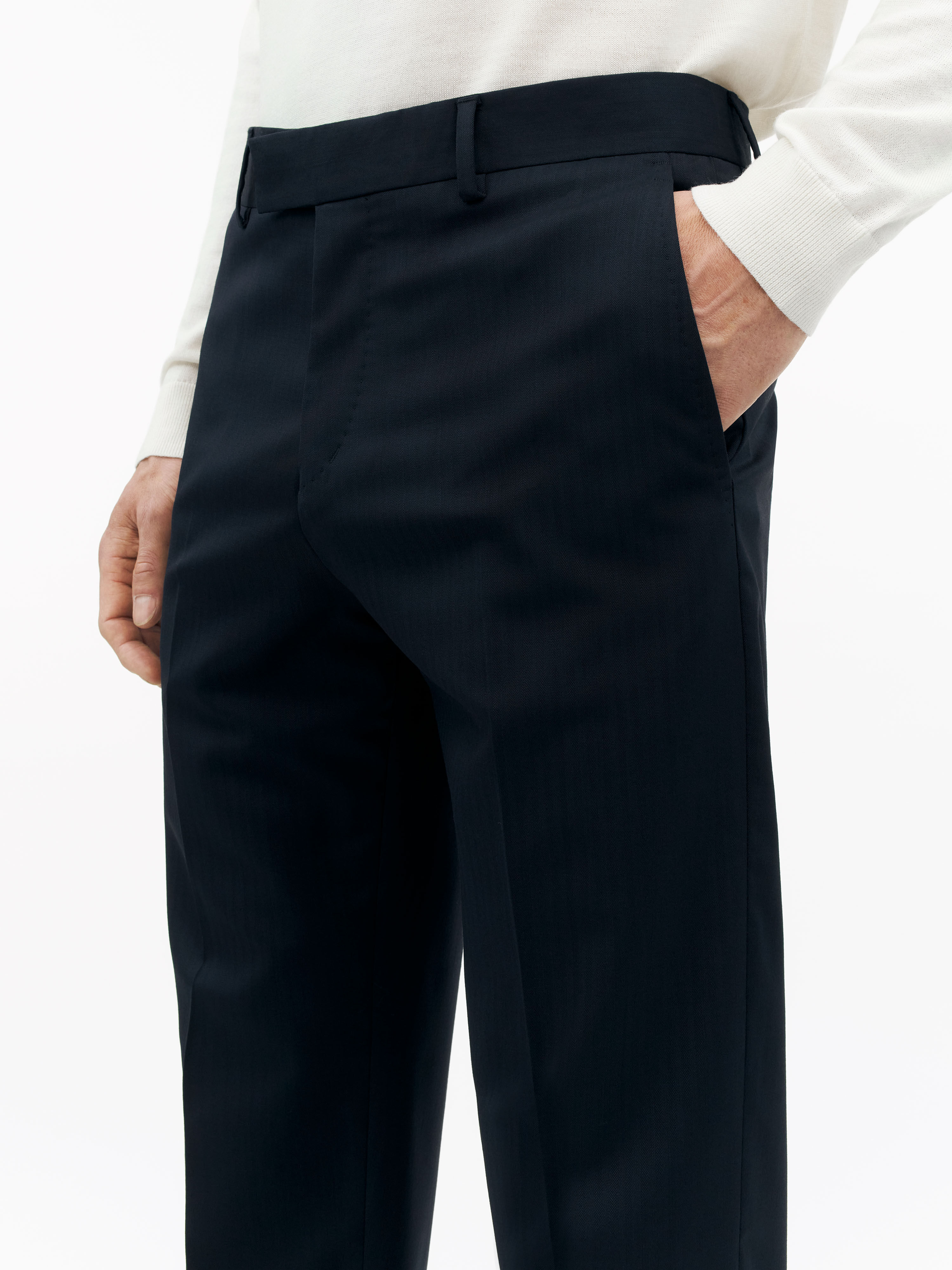 Pantalon Tense &agrave; Jambes Droites