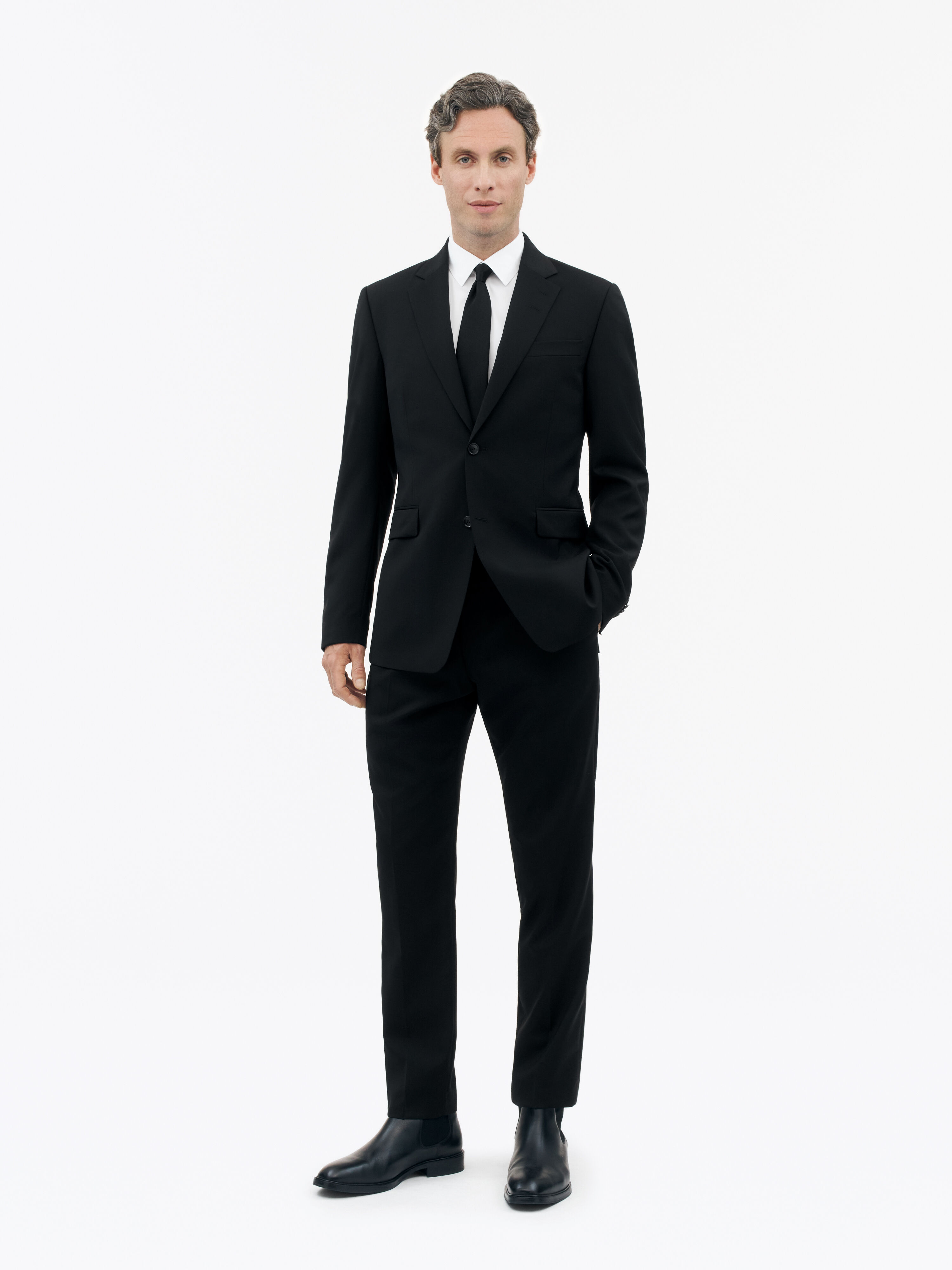 Justin Semi Slim-fit Wool Suit