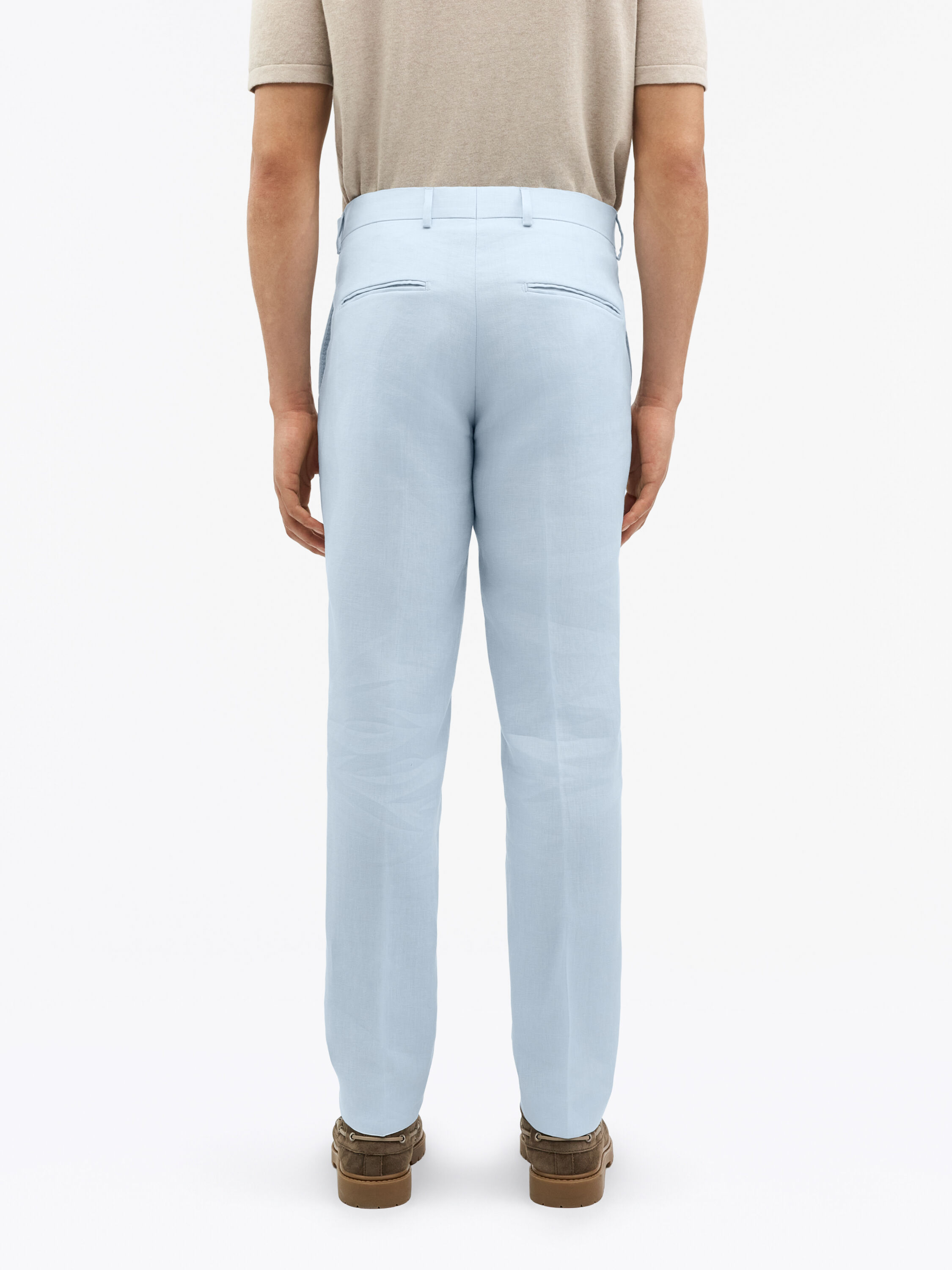 Pantalon Fusel&eacute; en Lin Tense